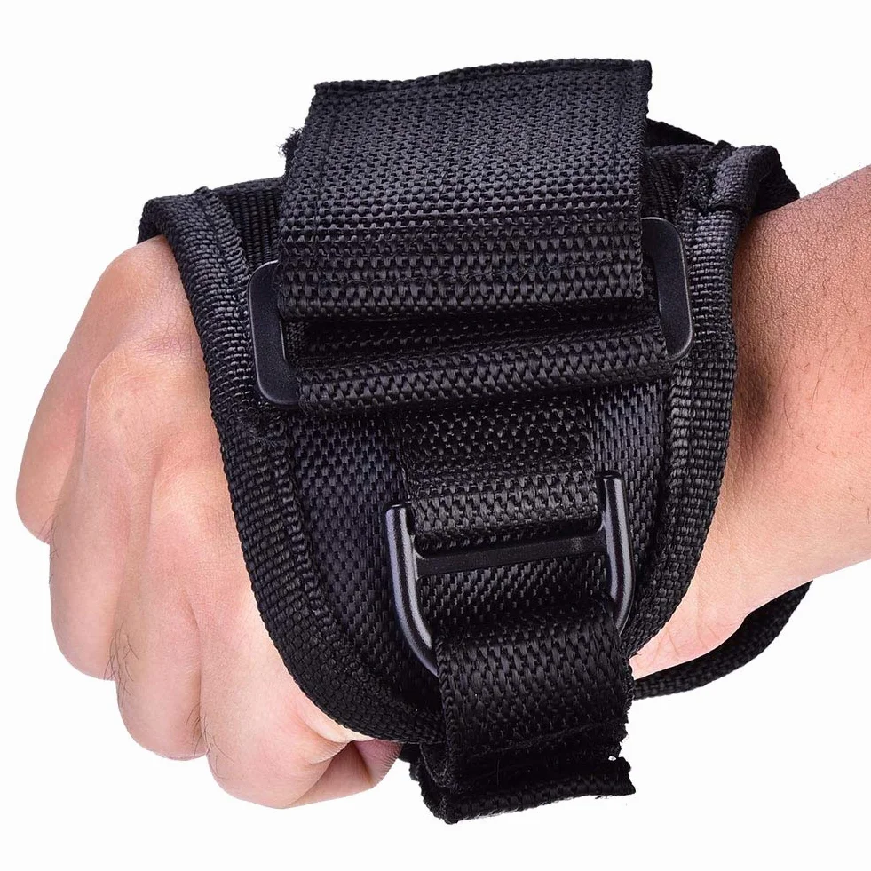 Guanto Porta Torcia, Guanto per Torcia Subacquea, Durevole Portatile Guanto da Polso Regolabile, Supporto Universale per Torcia a Mani Libere, Accessorio Subacqueo, Nero