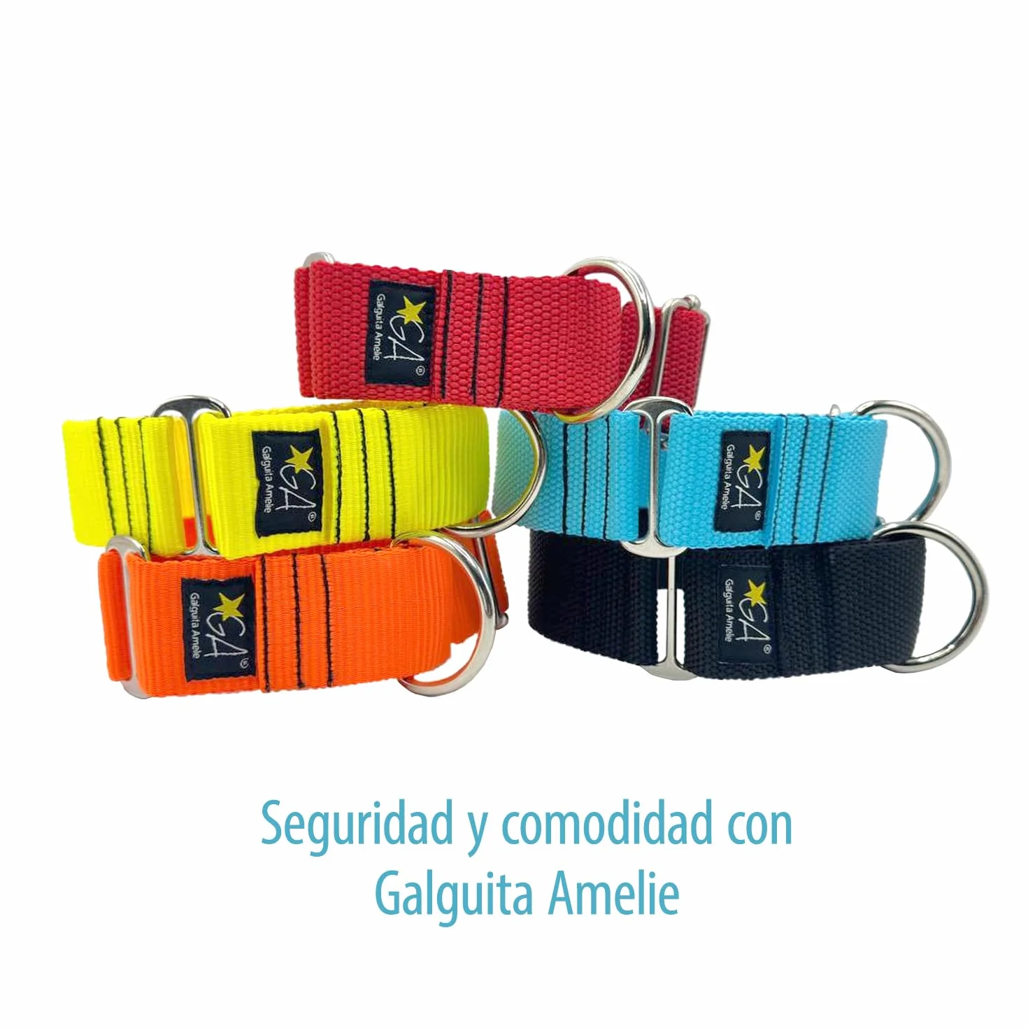 Collana Martingale Nude Rosso 4 cm Taglia L