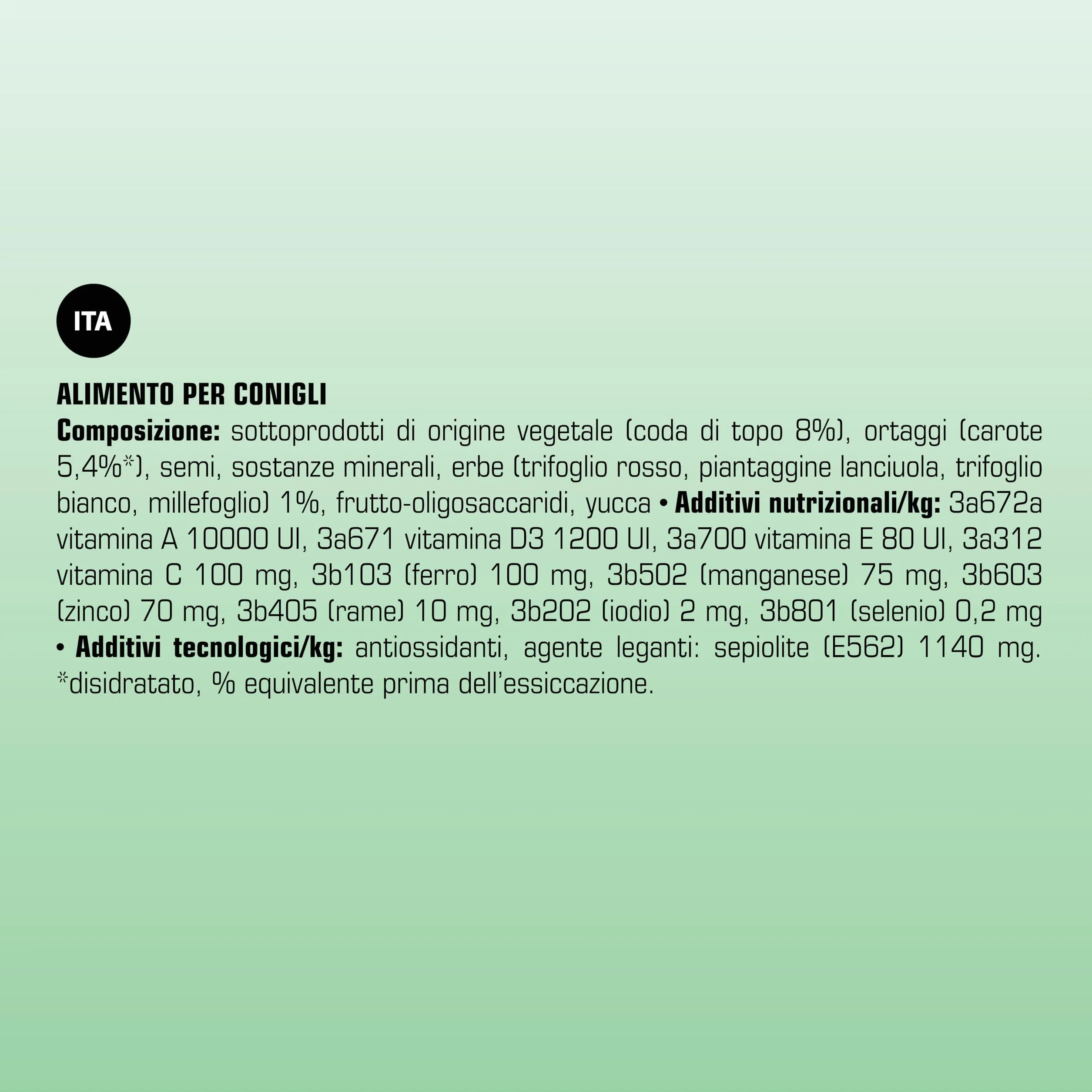 VERSELE-LAGA - Complete Cuni Adult - Alimento completo estruso "tutto in uno" ricco di fibre per conigli (nani) - 3 kg