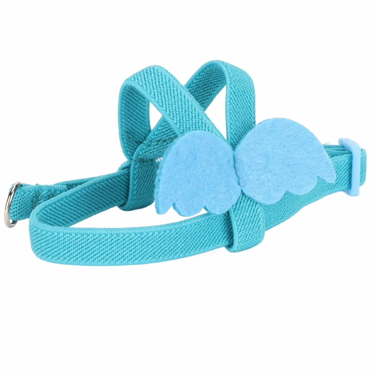 Imbracatura e Guinzaglio per Pappagalli, Piccione e Uccelli, Regolabile per Addestramento all'Aperto, Blu