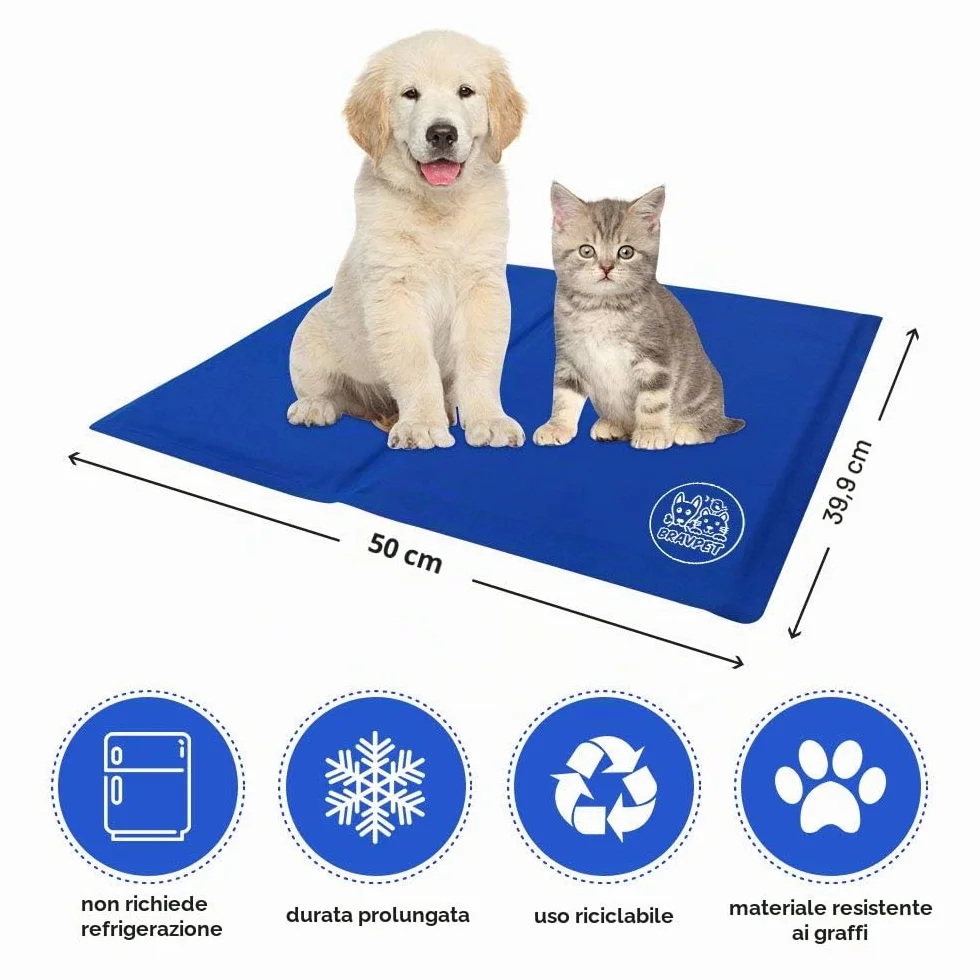 Tappetino Rinfrescante per Animali Domestici, Imbottitura Auto-Rinfrescante per Cani e Gatti (M)