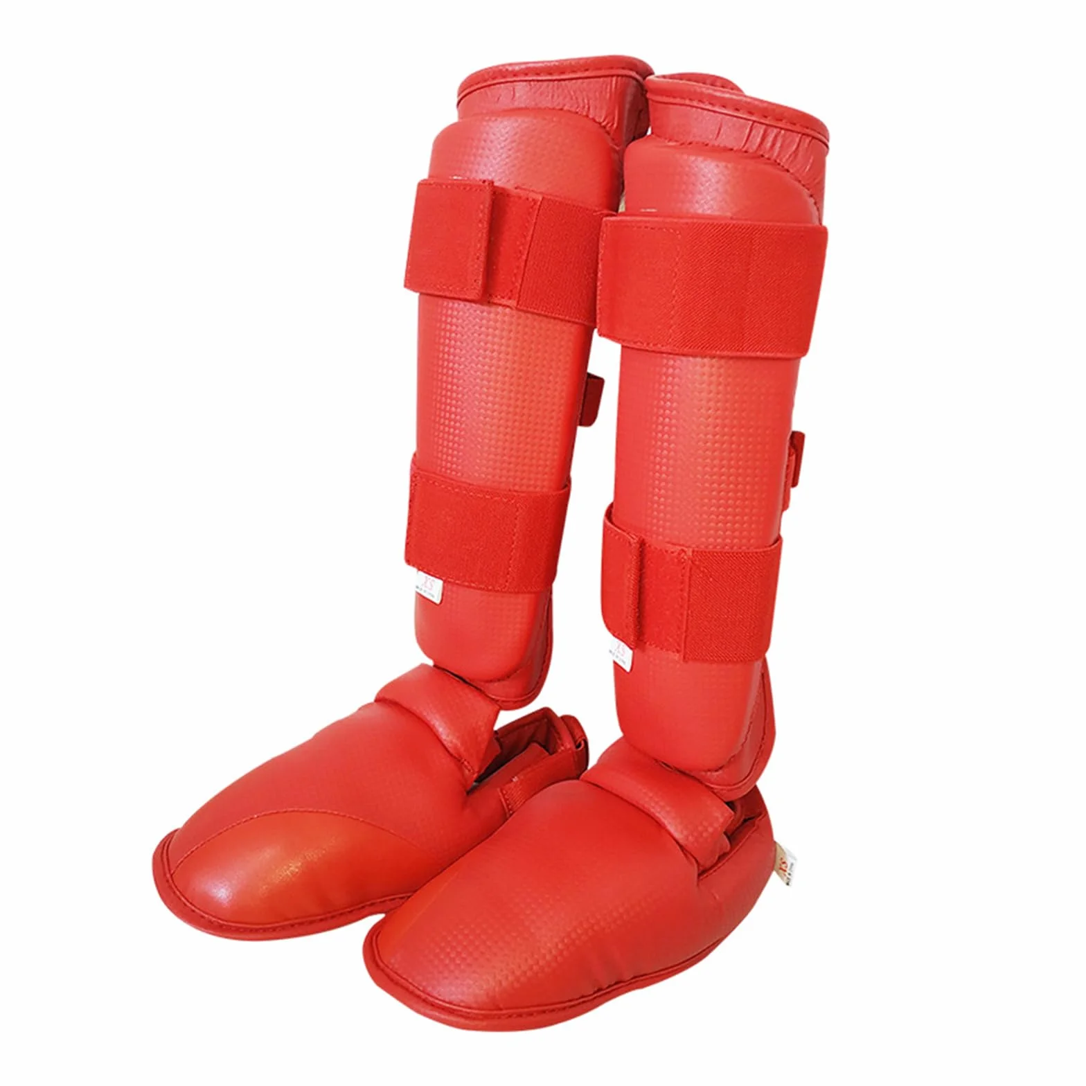 1 paio di parastinchi per kickboxing, karate, arti marziali, allenamento, PU Muay Thai, protezioni per stinchi e collo del piede