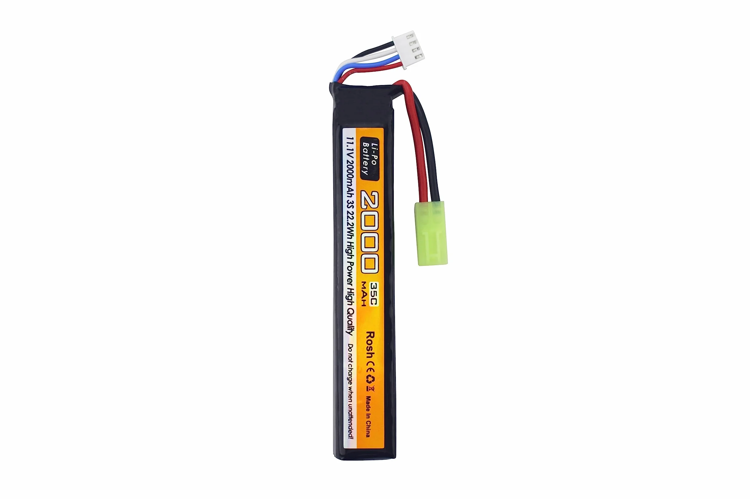 2PCS 11.1V 35C 2000mAh batteria agli ioni di litio Odamiya spina con cavo di ricarica USB per Airsoft modello pistola fucile RC auto drone batteria