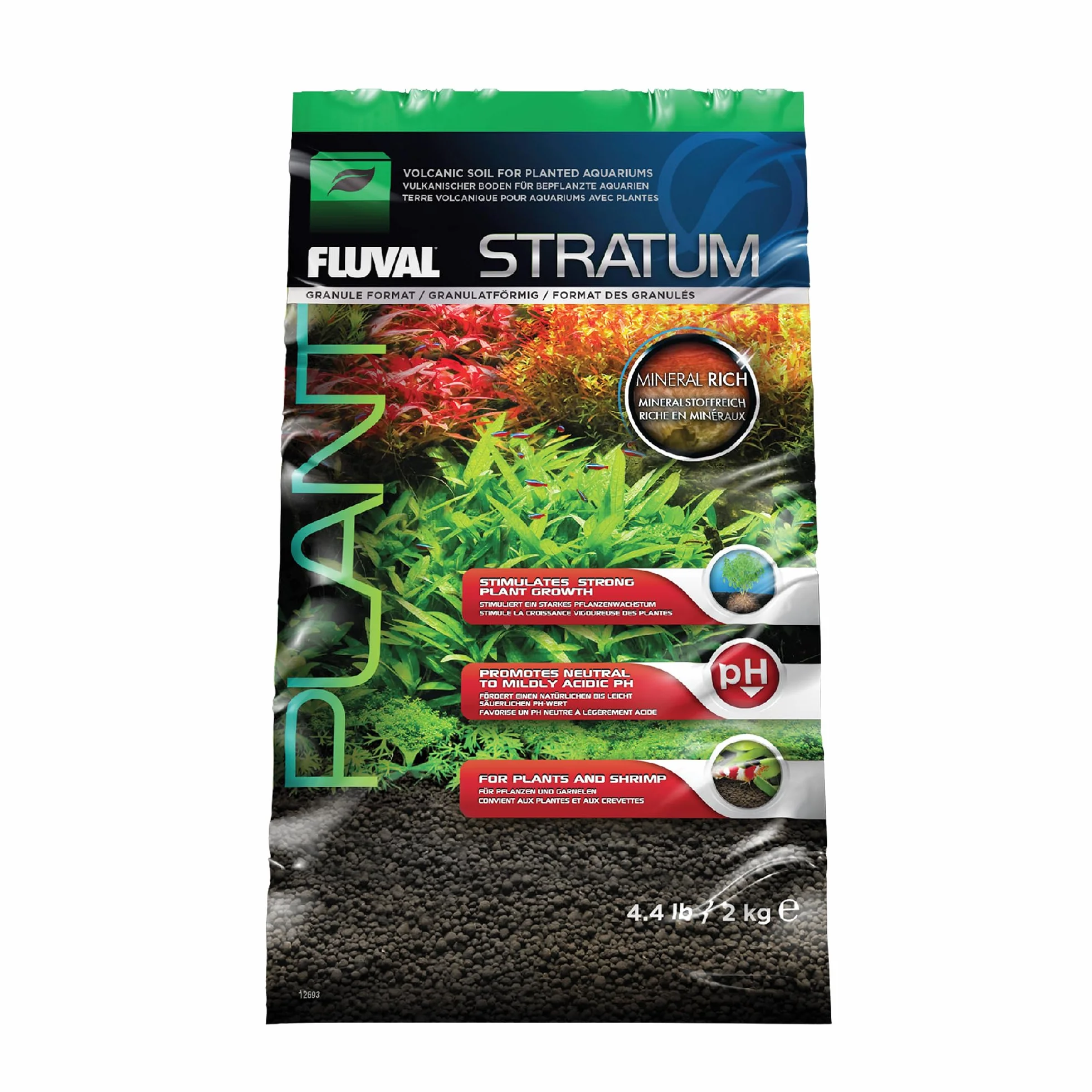 Fluval 12693 Substrato per Piante e Gamberi 2 Kg