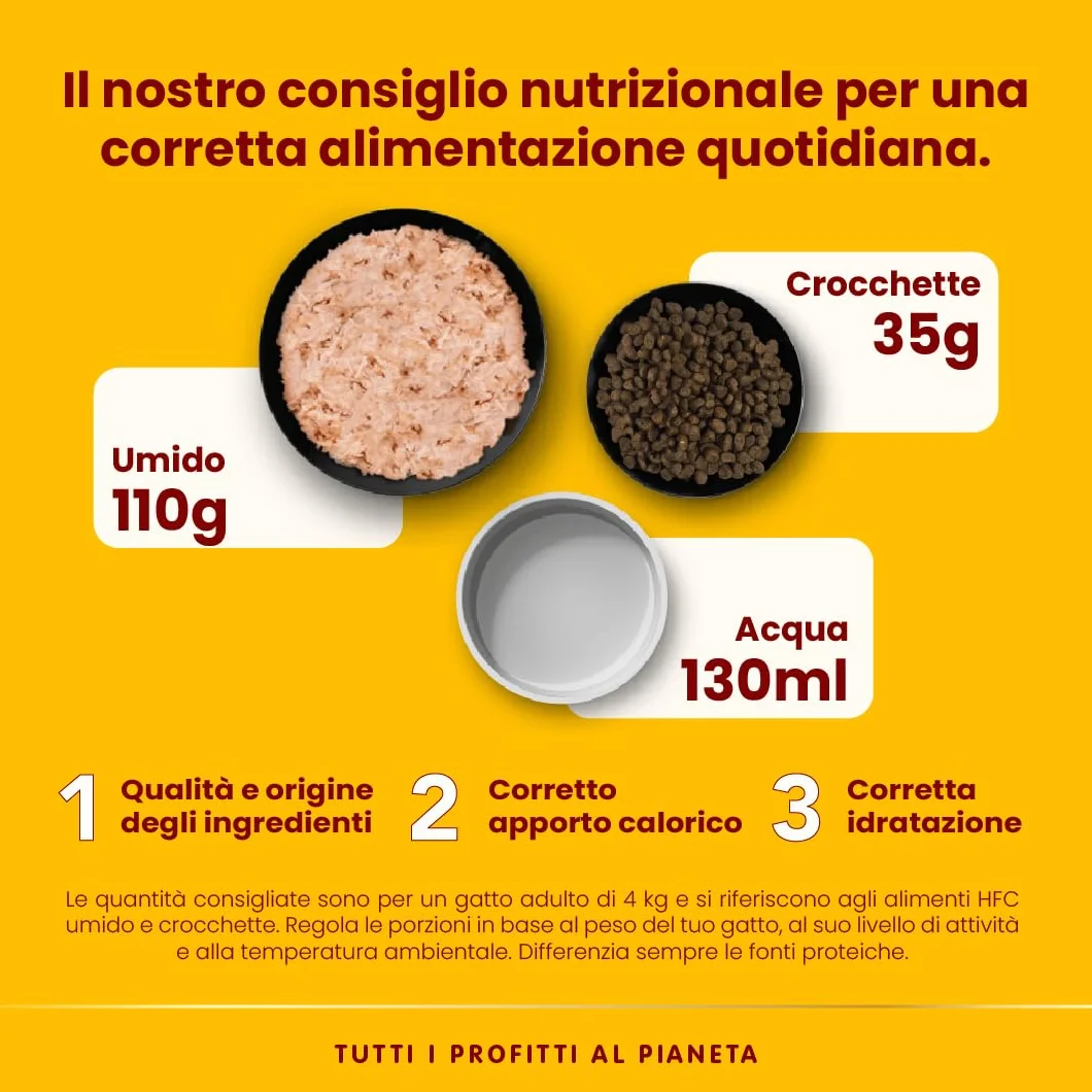 Almo Nature HFC Natural Alimento Umido per Gatti Tonno e Gamberetti 420 g (6 x 70 g)