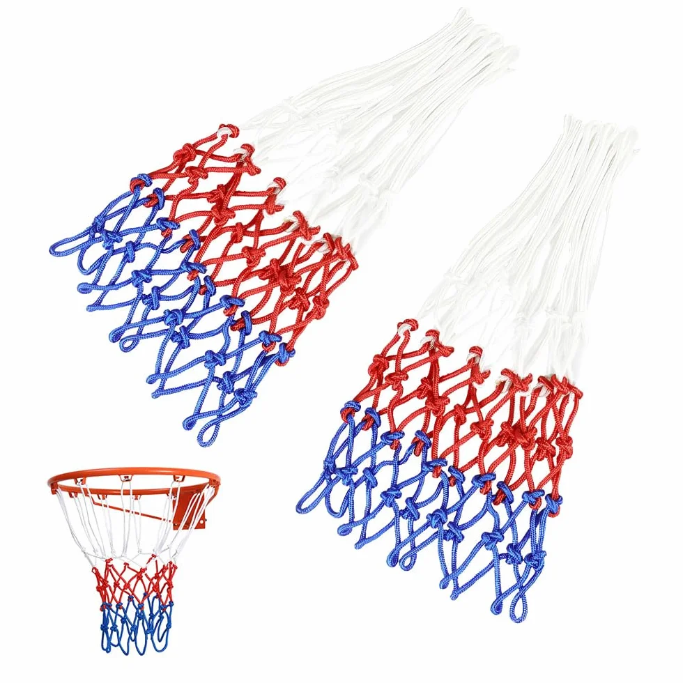 Rete Canestro Basket Esterno Nylon HMCEY,Portable Basketball Net Ricambio per Bambini Sport Scuola