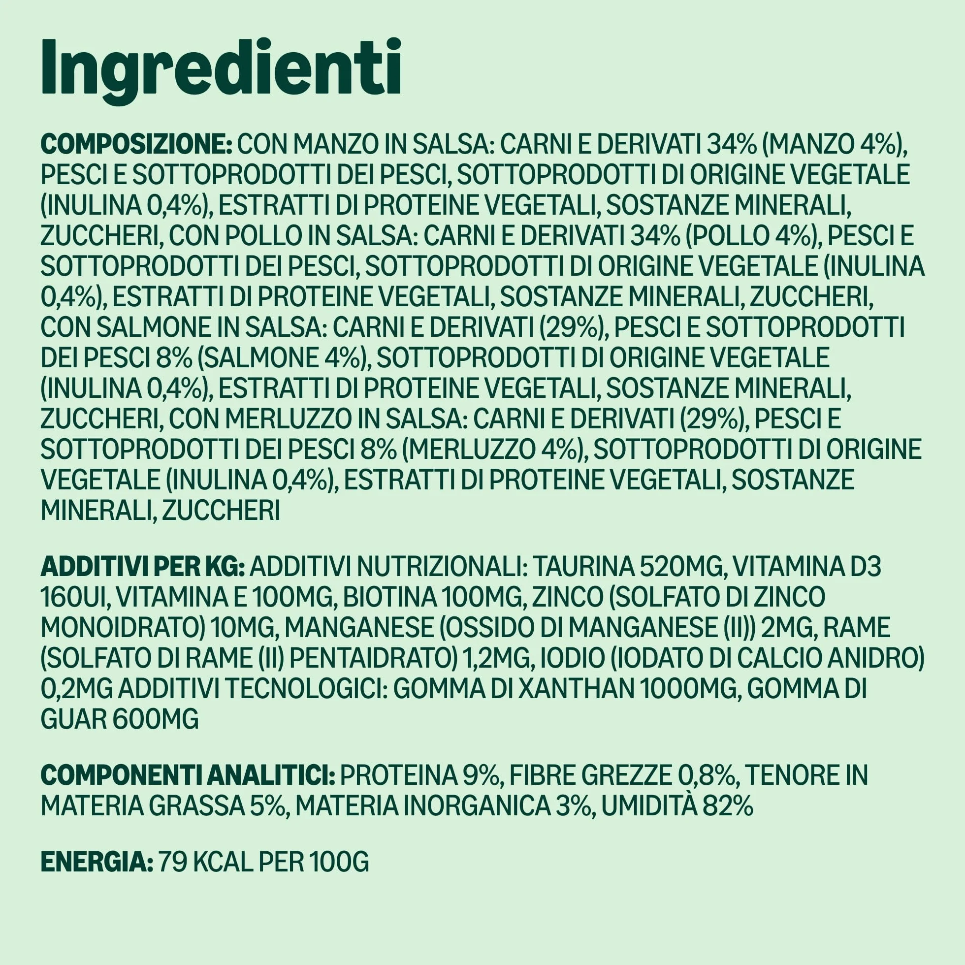 Amazon Alimento completo per gatti adulti, Selezione mista in salsa, 4.8 kg, 48 Confezioni da 100g
