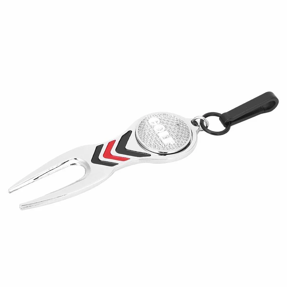 VGEBY Divot Tool, Riparazione Veloce Pitch Mark, Pitch Fork per Golfisti, Strumento Portatile per Campo da Golf, for Giocatori Amatoriali e Professionisti