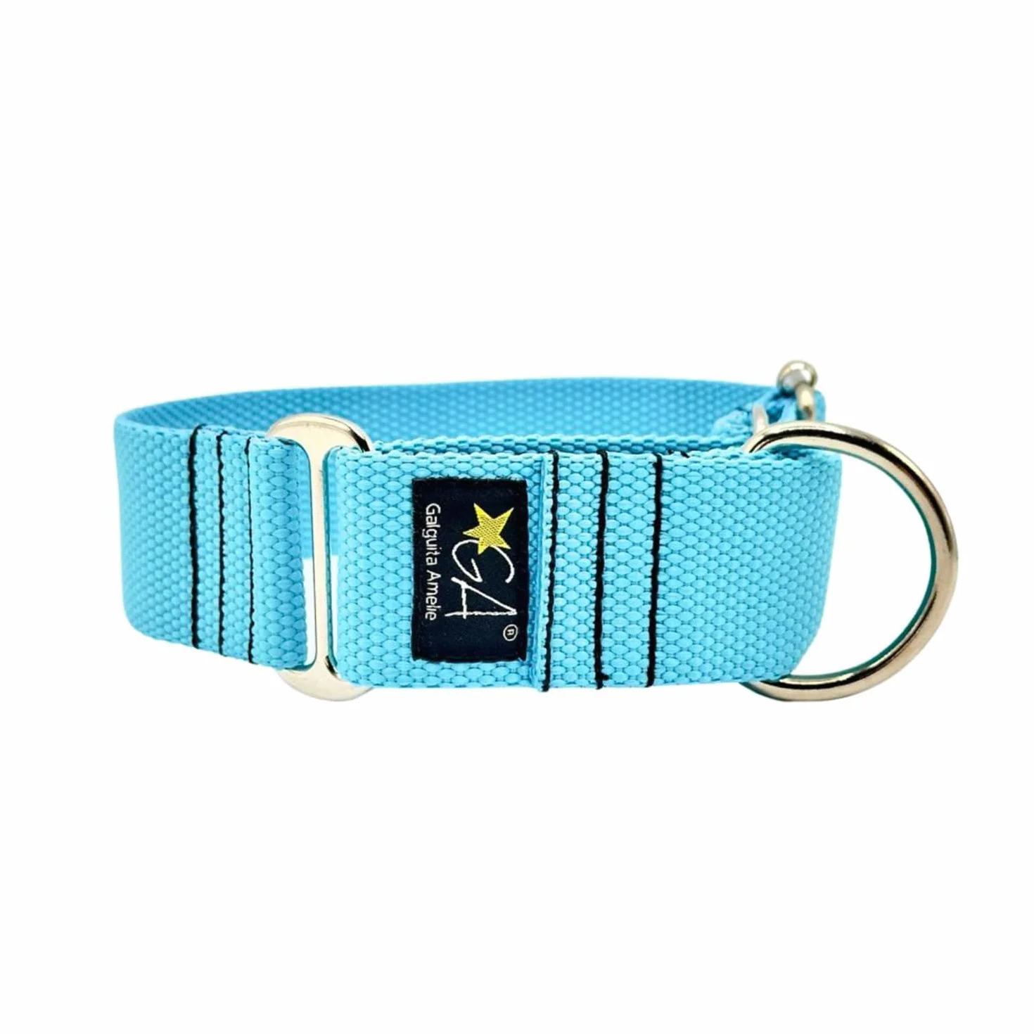 Collana Martingale Nude Blu 4 cm Taglia L