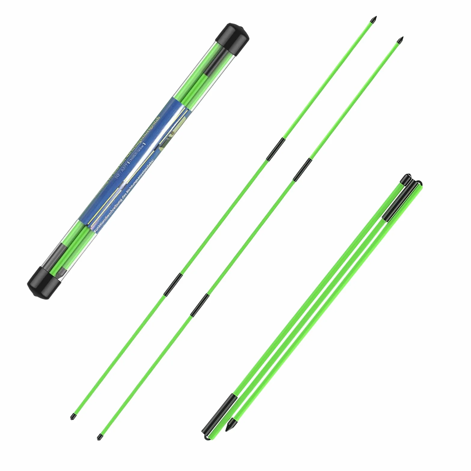 flintronic Bastone Indicatore Golf, Bastoncini di Allineamento da Golf a Tre-Pieghe, Attrezzatura da Allenamento daGolf Portatile per Puntare, Allenare, Accessori di Postura Corretta daGolf