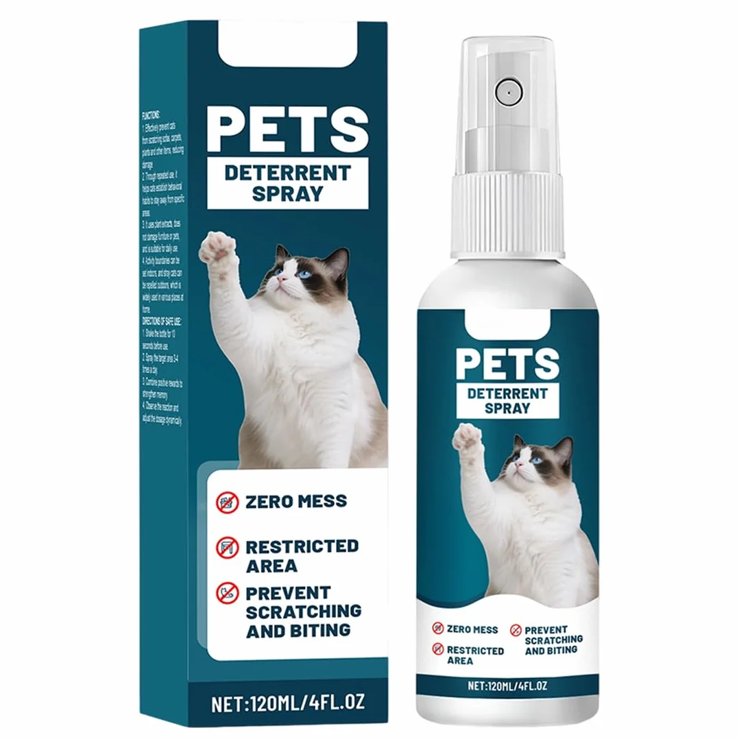 EIHI 120ml Spray antigraffio per gattiper Gatti Divano, Uso Interno ed Esterno,protezione divano graffi gatto, Protezione del Divano e Mobili, Ideale per Casa e Giardino