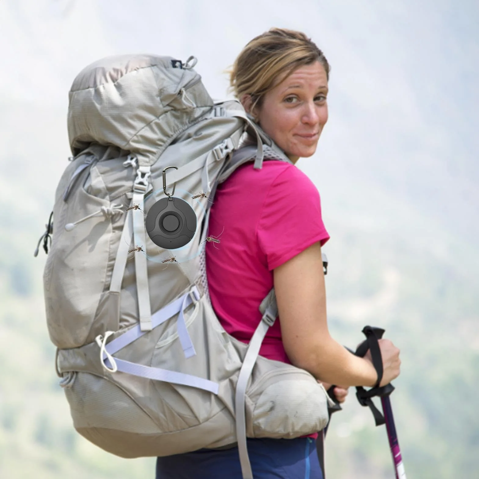 Generico Scaccia Zecche Ad Ultrasuoni,Repellente per Pulci E Zecche Ad Ultrasuoni Senza Pulci | Repellenti Portatili per Topi Ad Ultrasuoni per attività Indoor E Outdoor, Campeggio, Alpinismo,