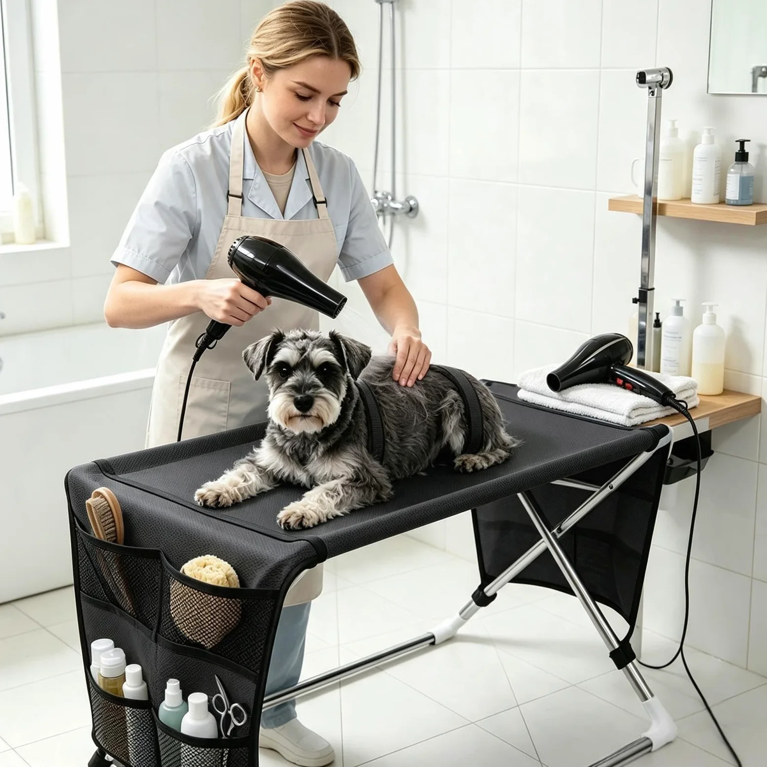 Amaca Da Toelettatura Cani Lettino Sospeso Per Taglio Lavaggio E Cura | Traspirante Per Toelettatura Gatti Per Soggiorno Casa Interno Appartamento Bagno Canile Veterinario Dopo Passeggiata
