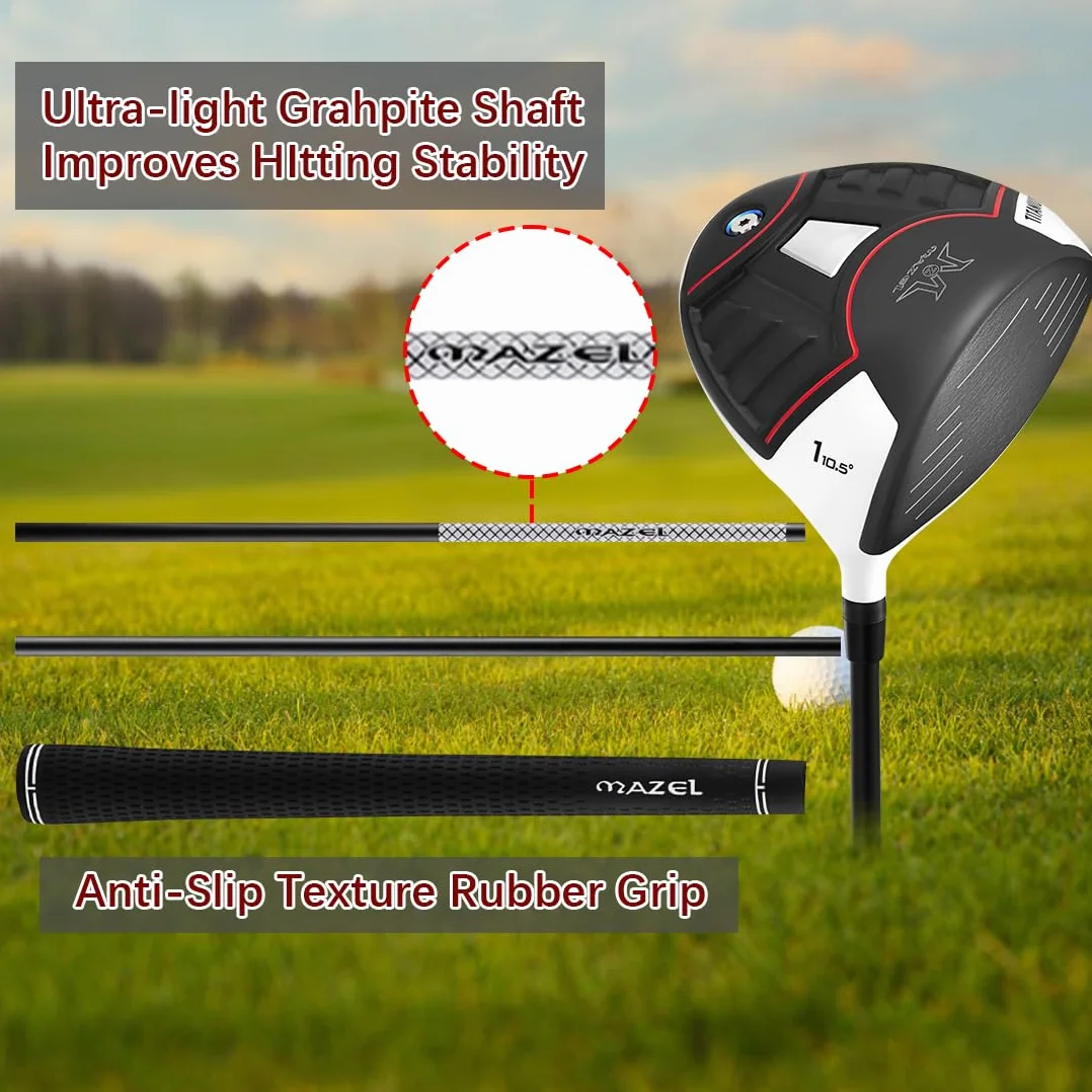 Mazel - Driver da golf in titanio, per destrorsi, 460 CC