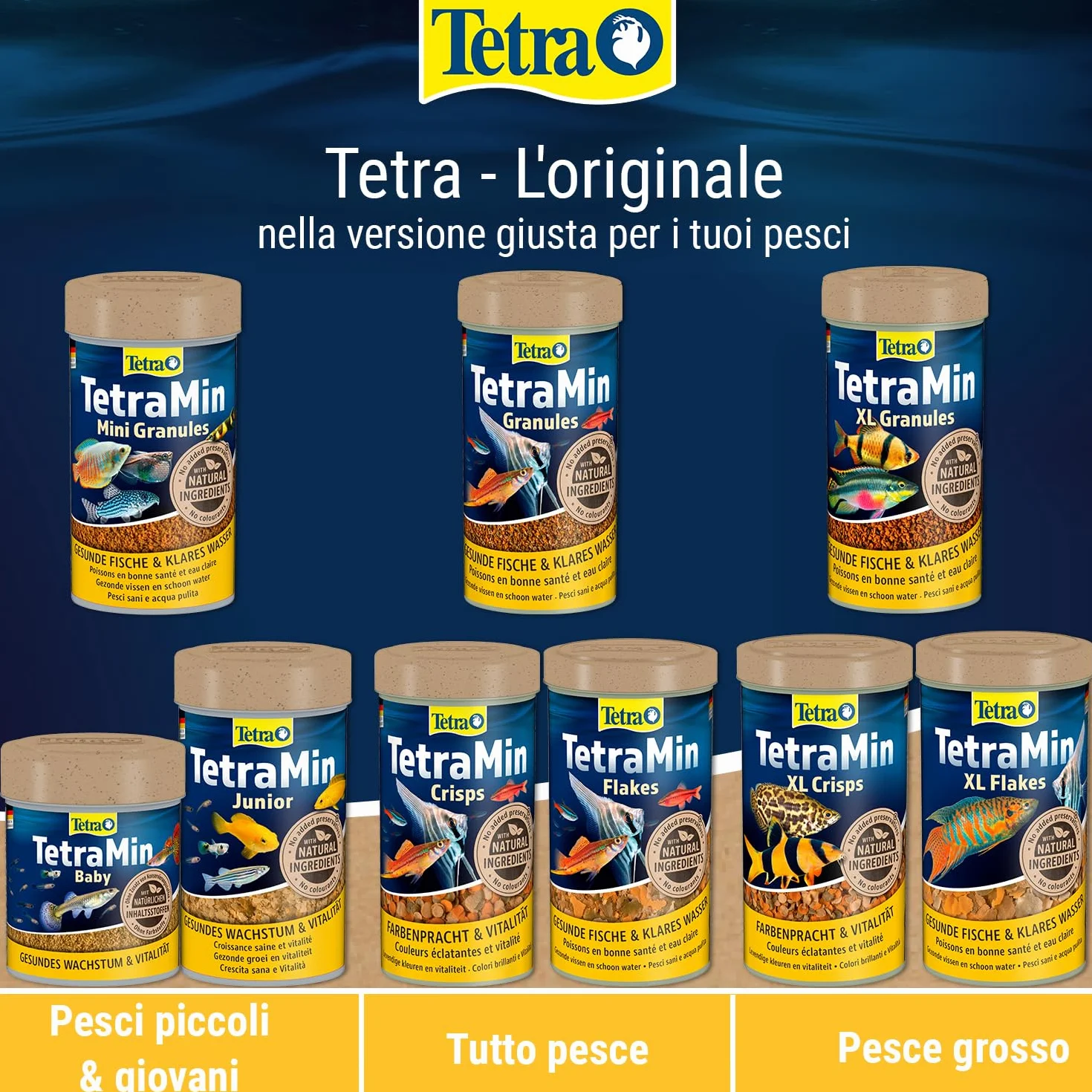 TetraMin Baby Mangime per pesci in microfibre per avannotti fino a 1 cm, lattina 66 ml