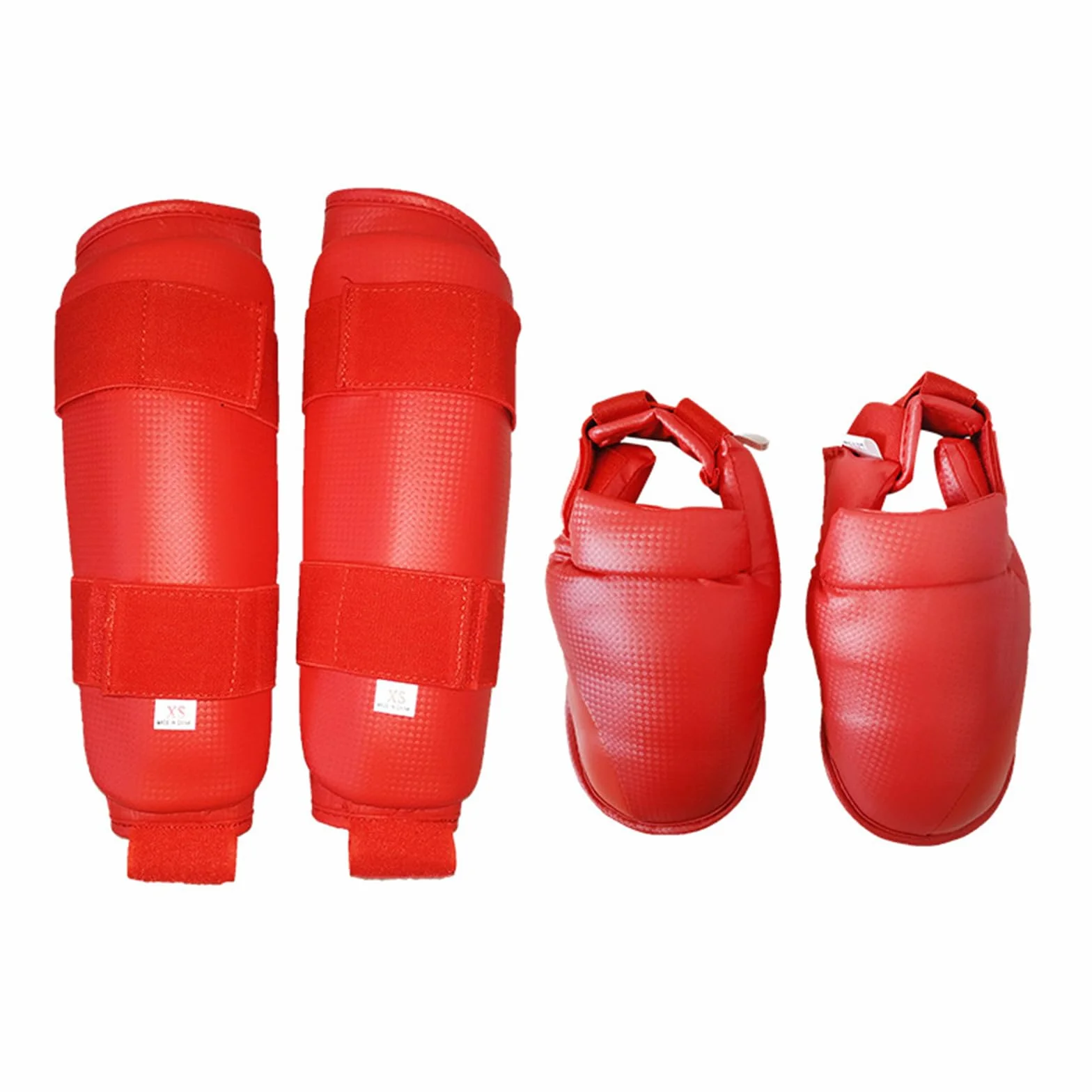 Parastinchi PU Muay Thai per Kickboxing Karate Arti Marziali Protezioni Stinchi e Collo del Piede