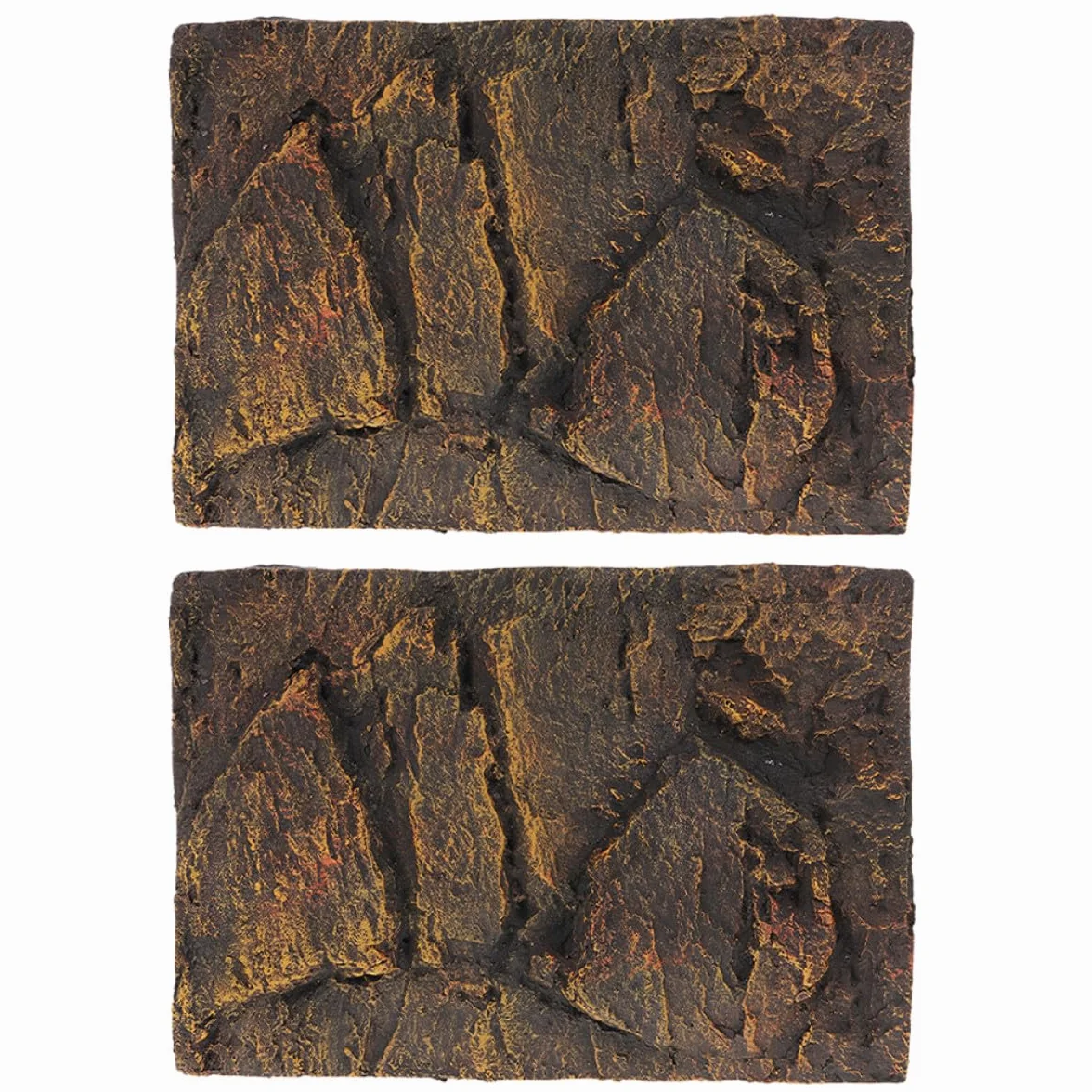 2 Pannelli Sfondo per Acquario Tartarughe in Materiale Pu 3d Altamente Realistico, Decorazione per Terrari Rettili, Adatto a Vasche per Tartarughe e Acquari di Piccoli Animali