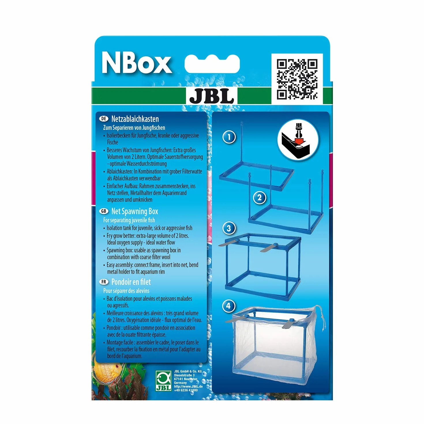 JBL NBox, Scatola per la deposizione delle uova - Per separare i pesci giovanili