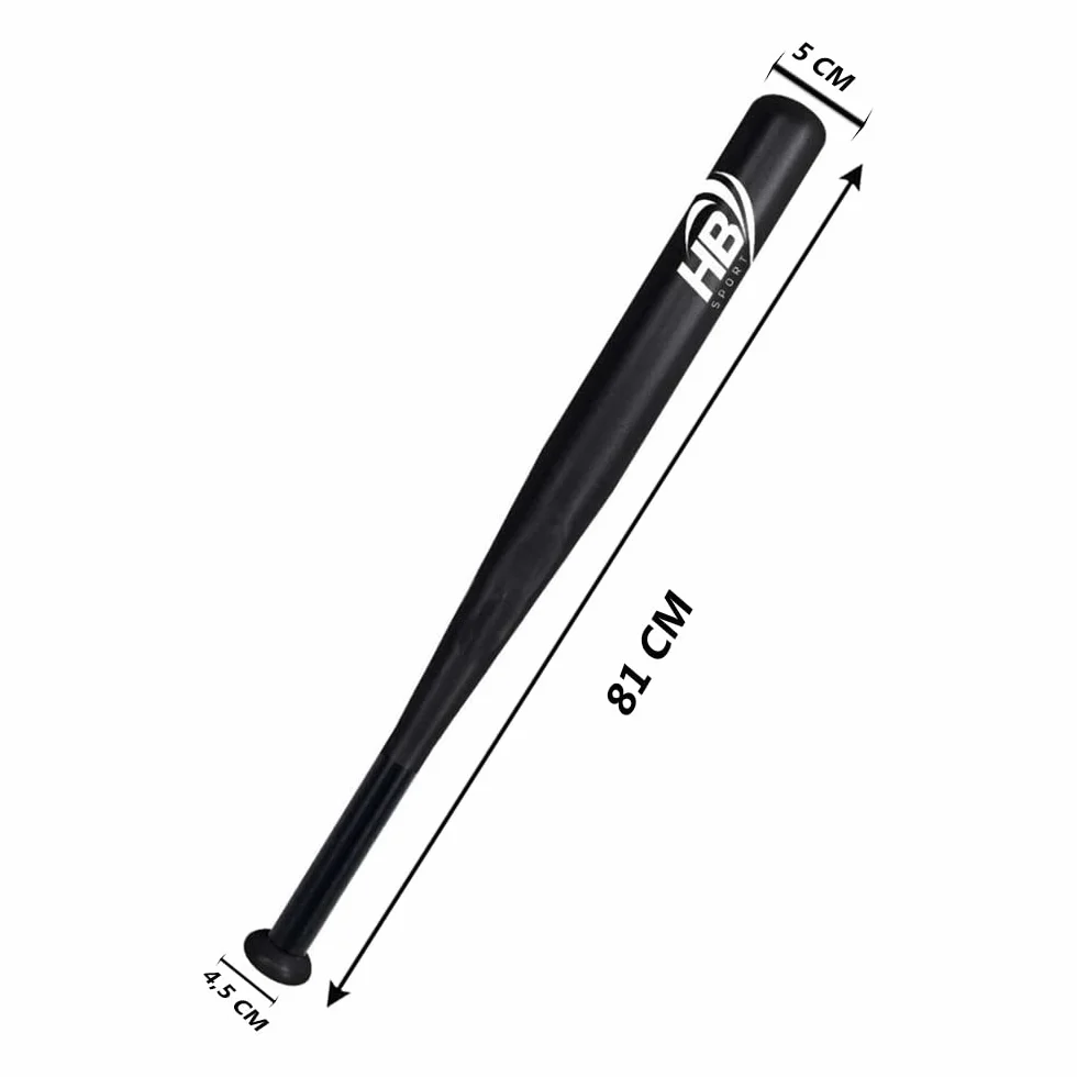 Mazza da Baseball in Metallo 81 cm Impugnatura Antiscivolo Sport Softball