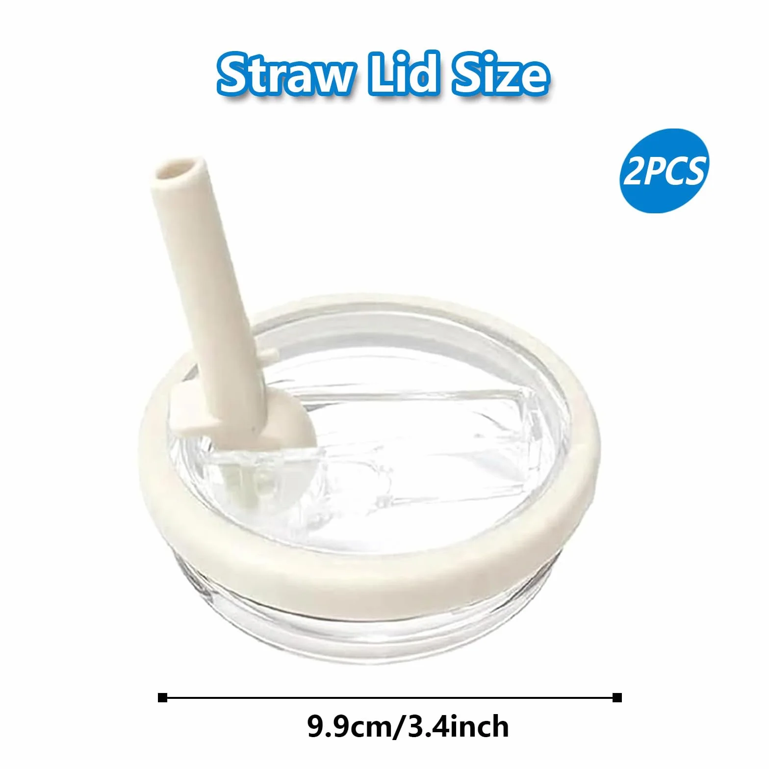 Stanley 40 Oz Coperchi Di Ricambio Senza Perdite Con 2 Cannucce Beige