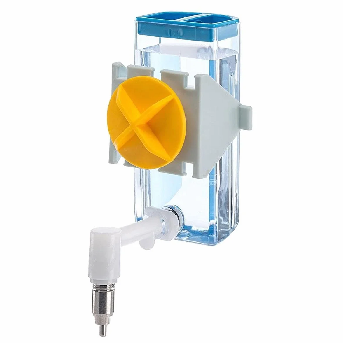 Ferplast Beverino per Conigli SIPPY L, Bottiglia per l'Acqua Capacità 600 cc, Sistema di fissaggio su rete metallica o superfici lisce 10,5 x 9 x h 24 cm - 0,6 L