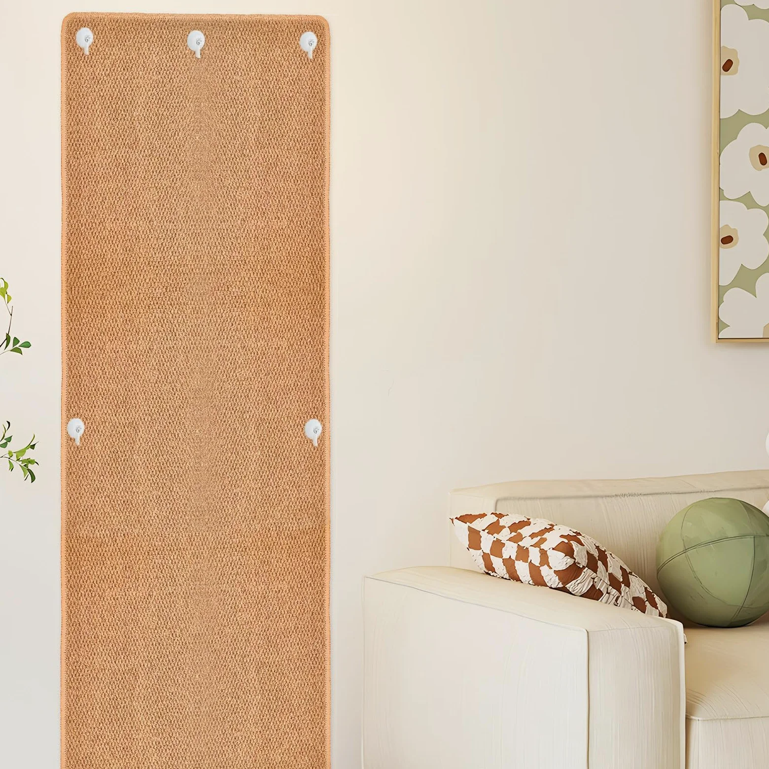 Tappetino da arrampicata per gatti, 180 x 40 cm, extra large, alto, per graffio, per parete, per arrampicata, per mobili, divani, divani