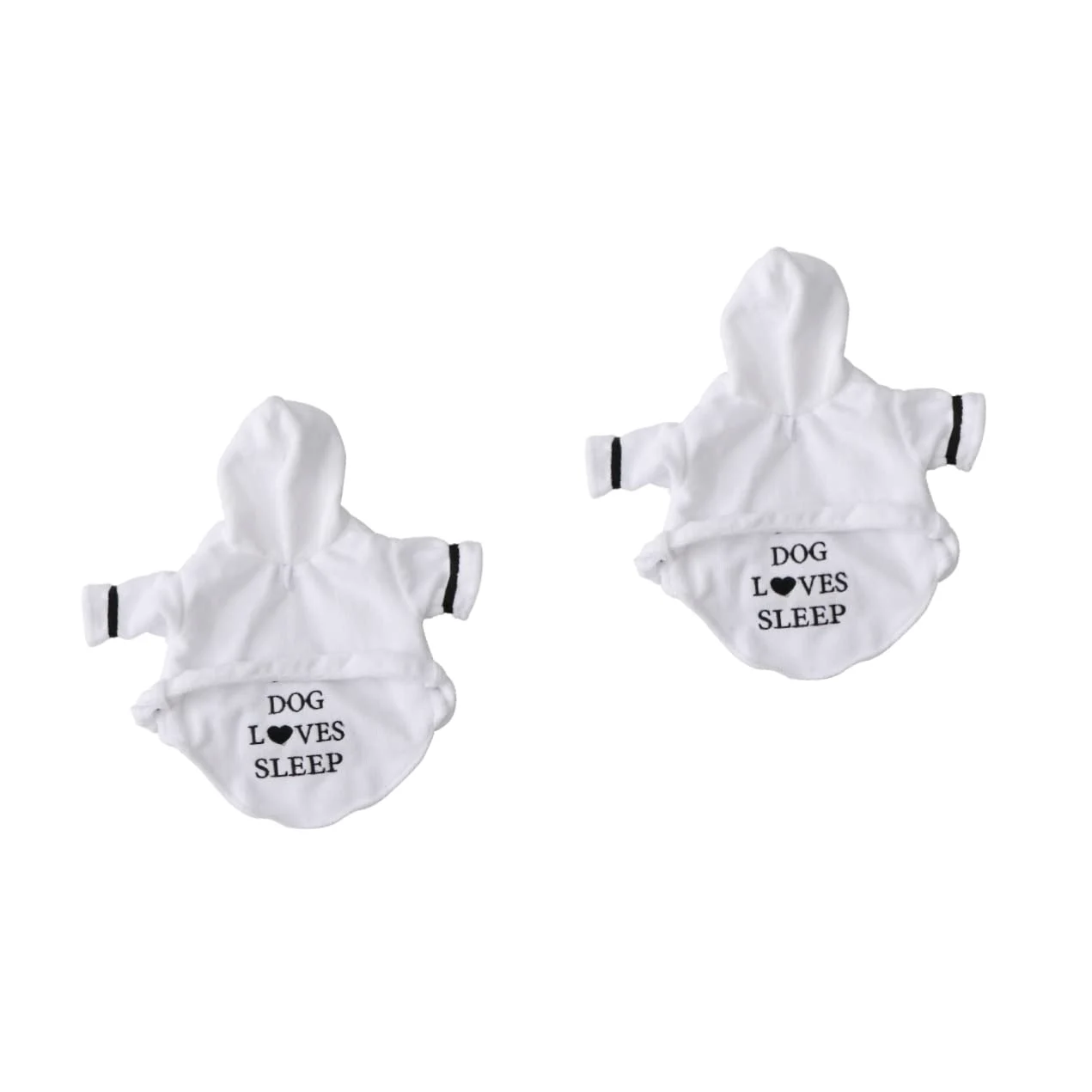 Mipcase 2pezzi Accappatoio per Animali Domestici Super Assorbente e Asciugatura Rapida Pigiama per Cani e Gatti con Cappuccio Taglia s Bianco per Proteggere Tuoi Amici Zampe Dopo Bagno