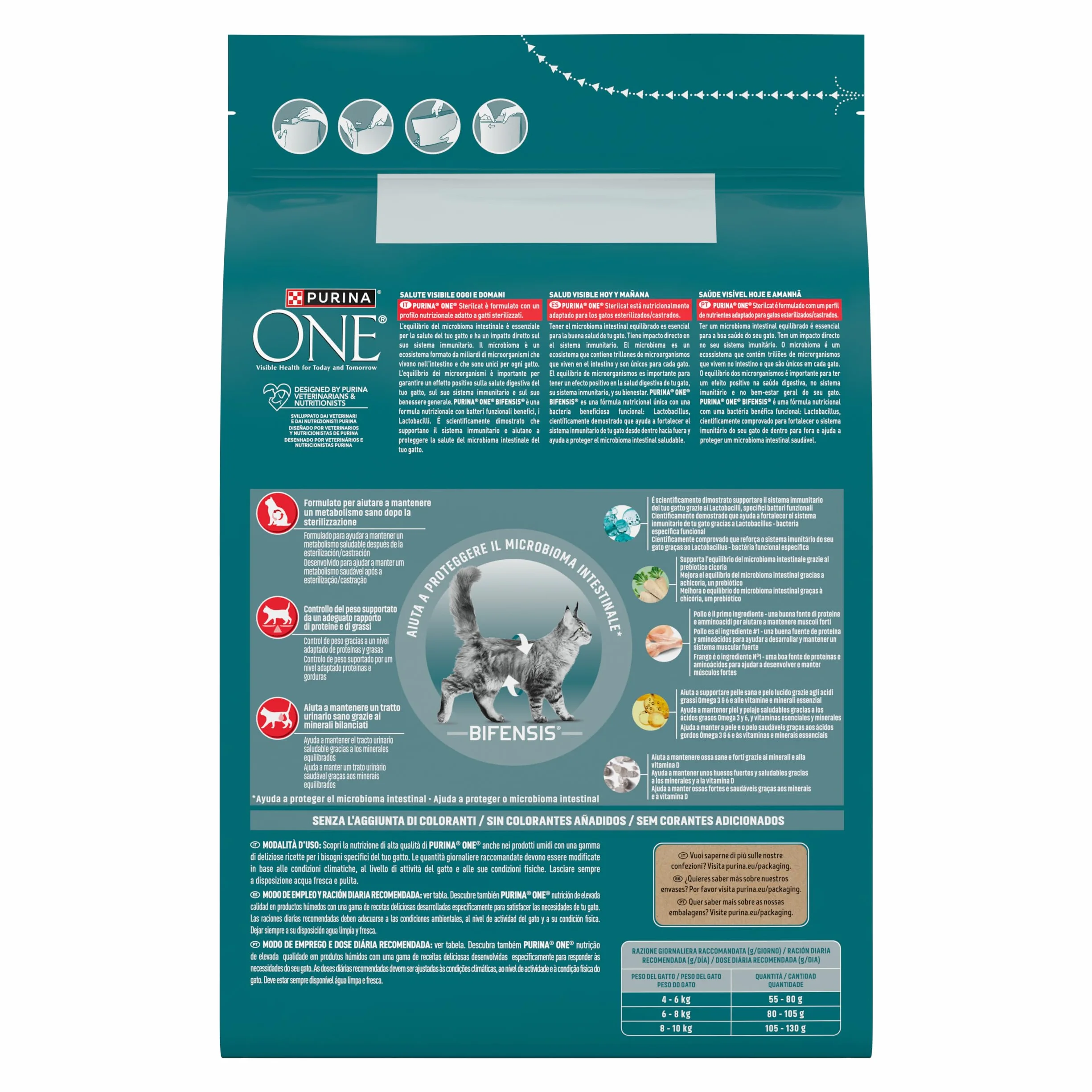 PURINA ONE Bifensis Sterilcat Croccantini per Gatto Adulto Sterilizzato con Pollo, 2,8 kg