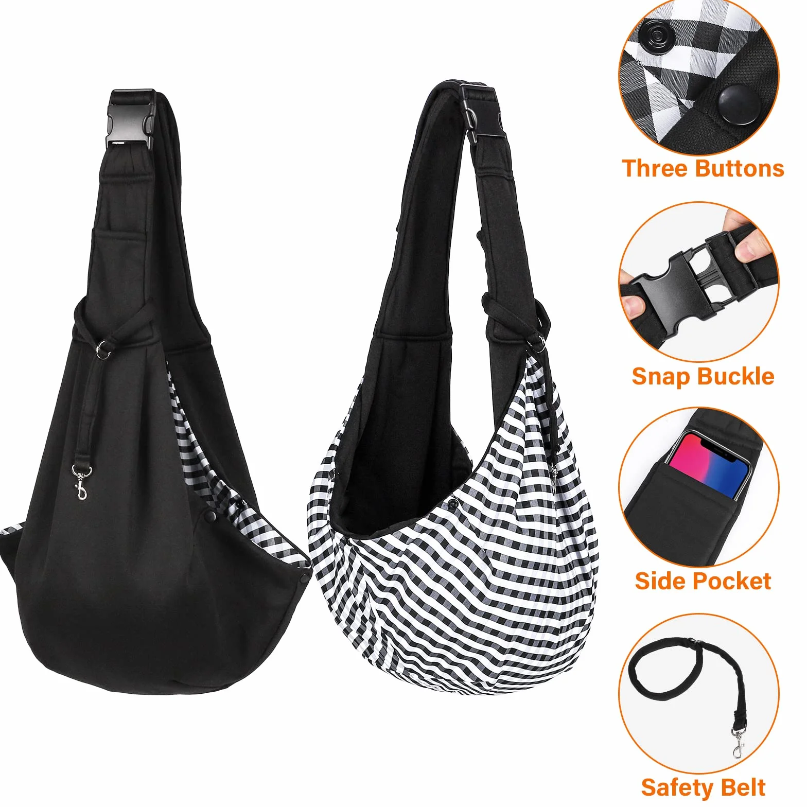 Cooja Borsa da Viaggio per Cani e Gatti Trasportino da Passeggio, Zaino Regolabile Trasportino Gatto Cano Marsupio da Viaggio Per la Passeggiata Quotidiana All'aperto Viaggio (Nero)