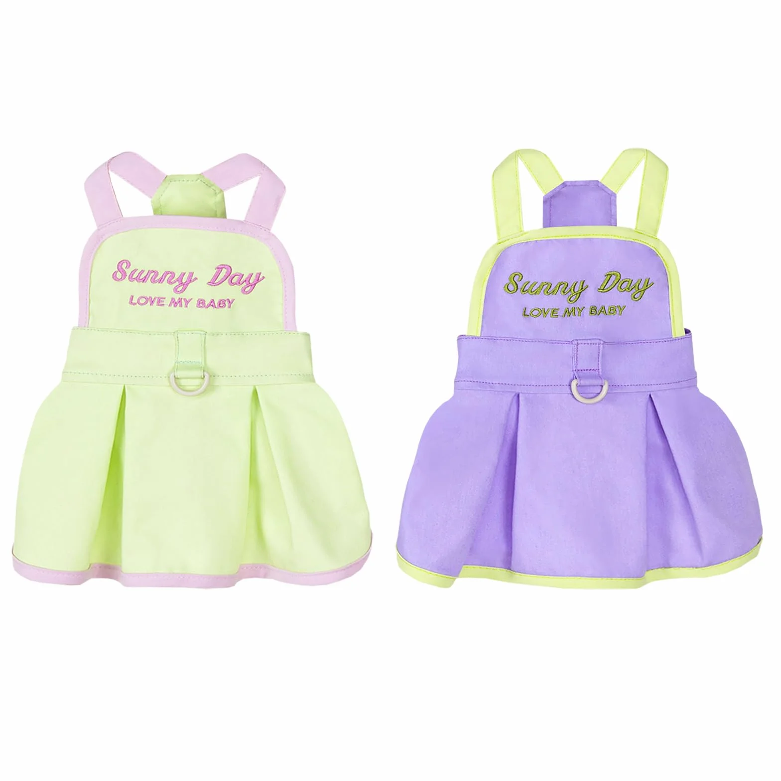 2 Pezzi Abiti per Cani Cucciolo di Lusso Principessa Vestito Soleggiato Vestiti da Giorno Matrimonio Sera Estate Reggicalze Vestito Gonna Vestito per Cani per Piccola Taglia Ragazza