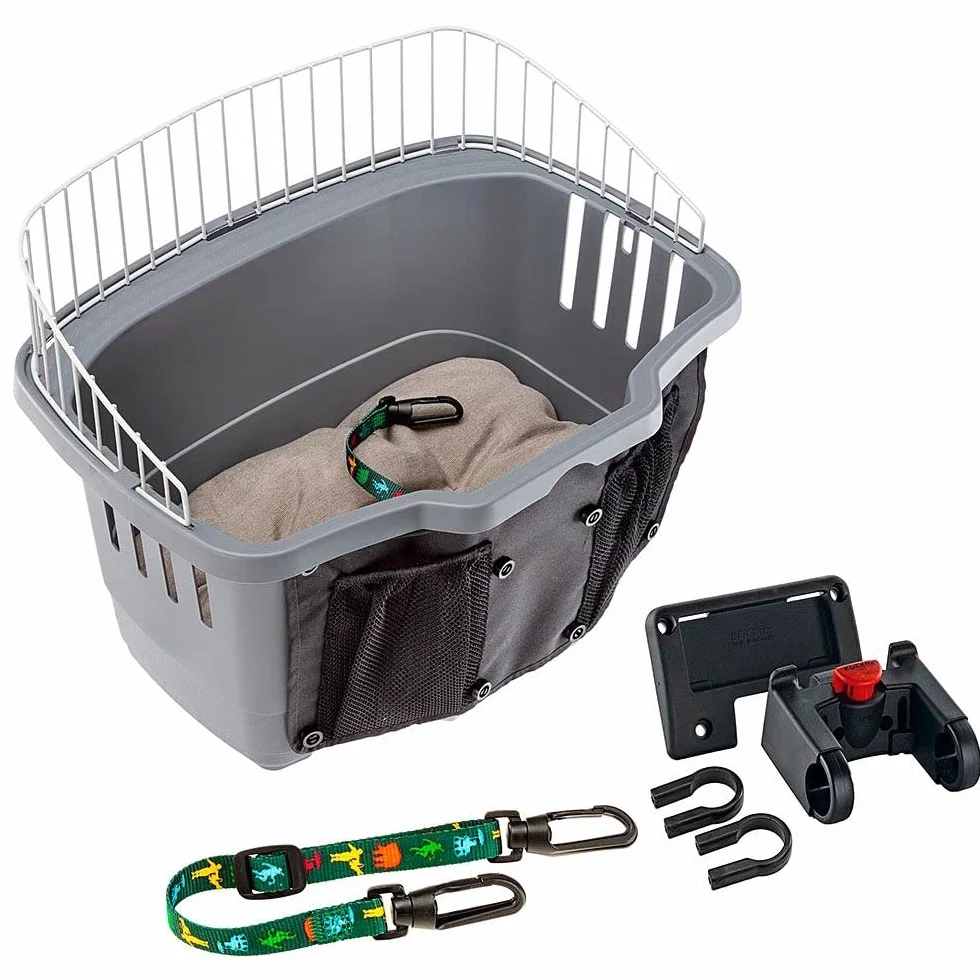 Ferplast Atlas Bike 20 Rapid Dog Bike Carrier 47 x 35,5 x 34,5 cm, grigio