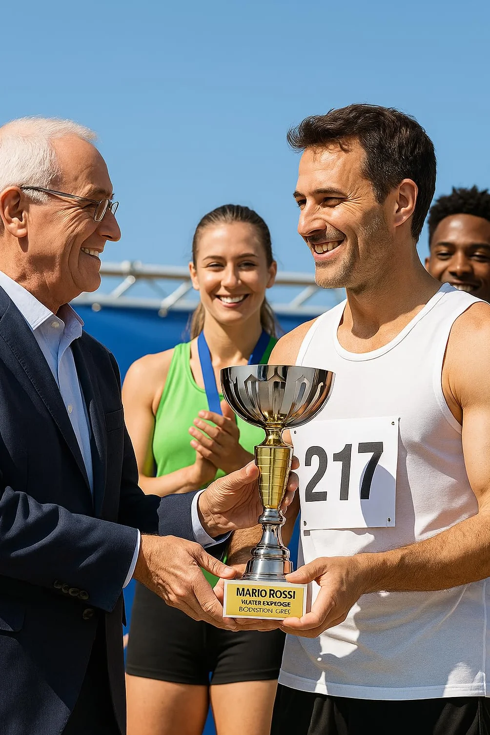 D&Vlab Coppe Trofei Personalizzati Premiazioni con Targhetta Inclusa per 1º‑2º‑3º 4° 5° Posto 39 36 33 29 28 cm – Ideali per Sport, Eventi, Fantacalcio, Calcio, Tennis, Padel, Bigliardo e Giochi