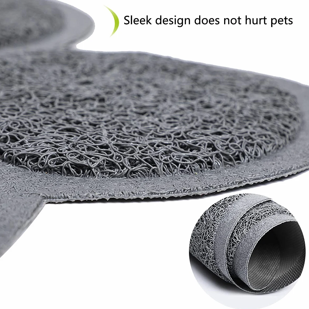 3 Pezzi PVC Tappetino Lettiera Gatto Antiscivolo Ciotole Gatto Animale Domestico Alimentatore Tappetino per Ciotola Tovaglietta a Forma di Zampa Cani e Gatti