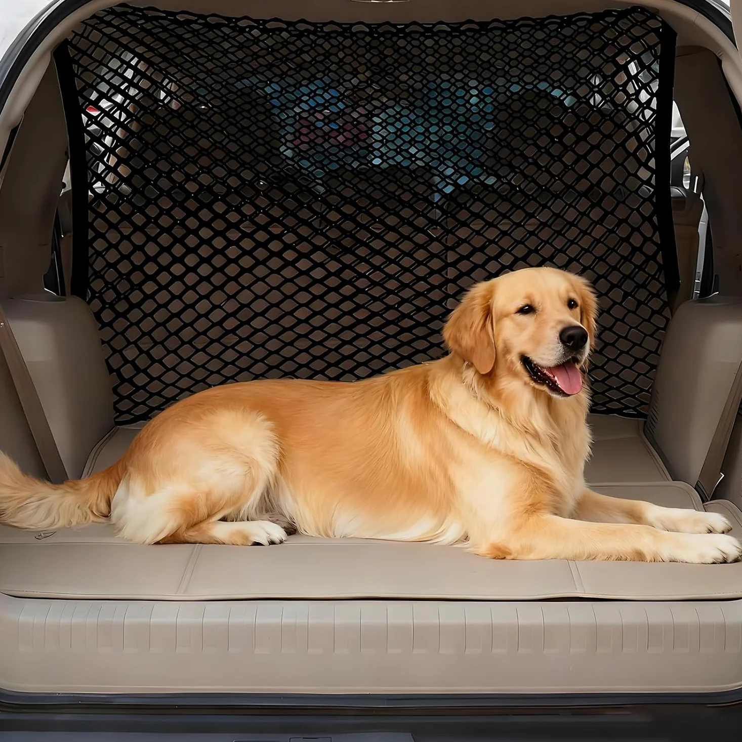 Barriera Rete Auto per Cane per Holden Captiva/Trax/Equinox/Trailblazer/Cruze/Calais/Barina/Astra, Pet Auto Barriera per Cani, Animali Doppio Strato, Griglia di Protezione per Auto per SUV E Camion
