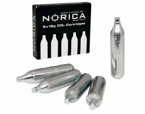 Cartucce di ricarica CO2 per Norica Airguns [5 bombole x 12 grammi]