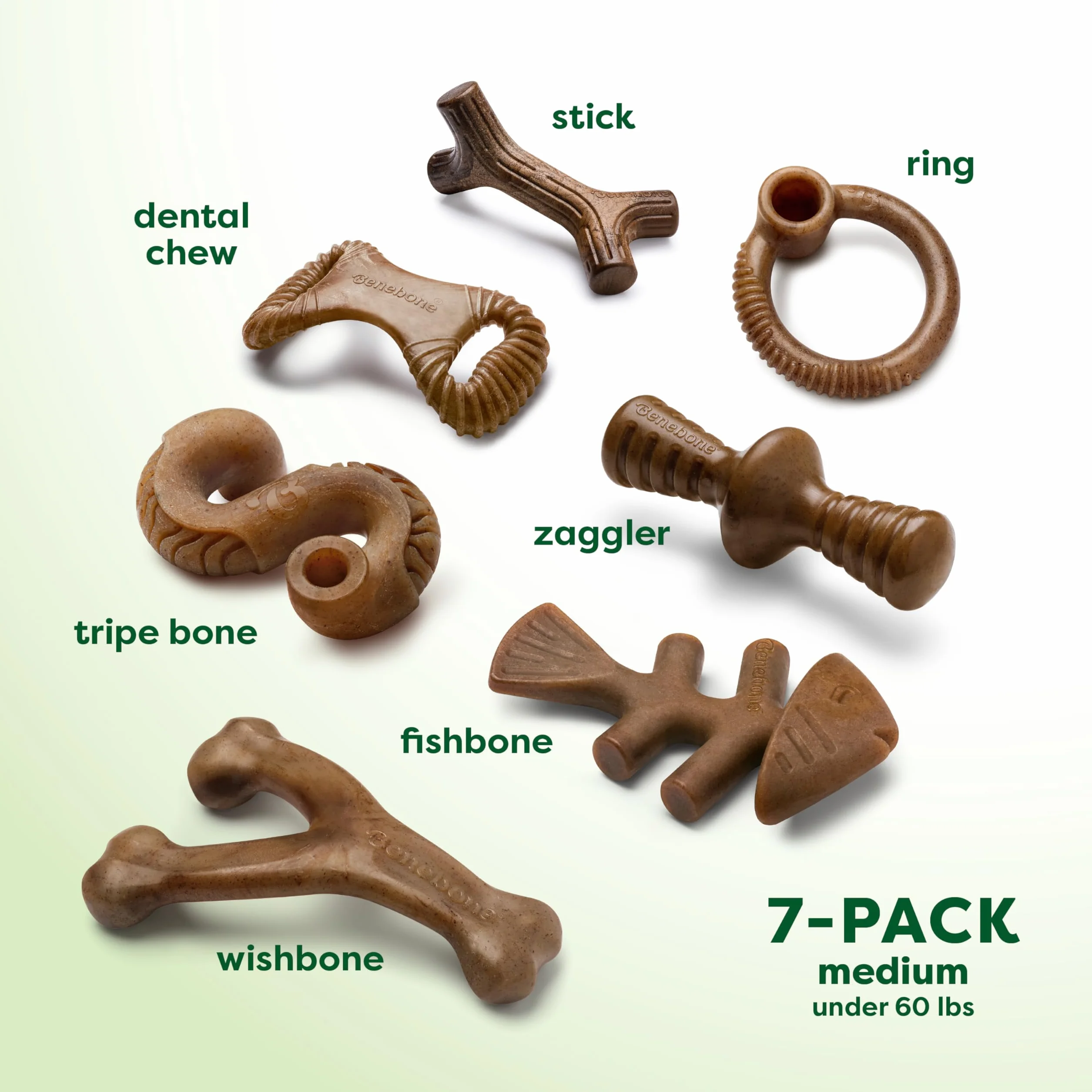Benebone Confezione da 7 medie