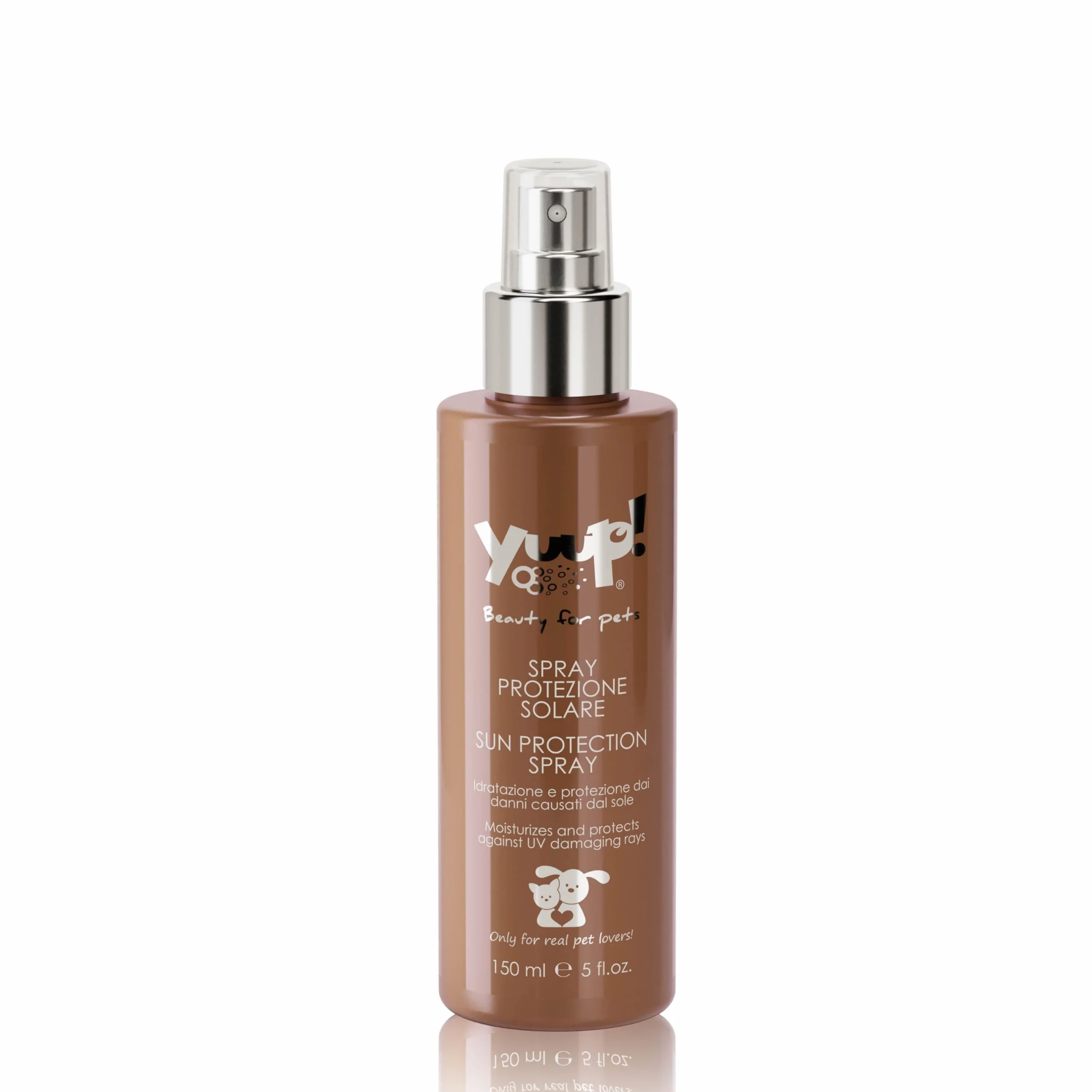 YUUP! - Spray protezione solare per cani e gatti, crema solare spray cane e gatto, sunscreen spf, 150 ml