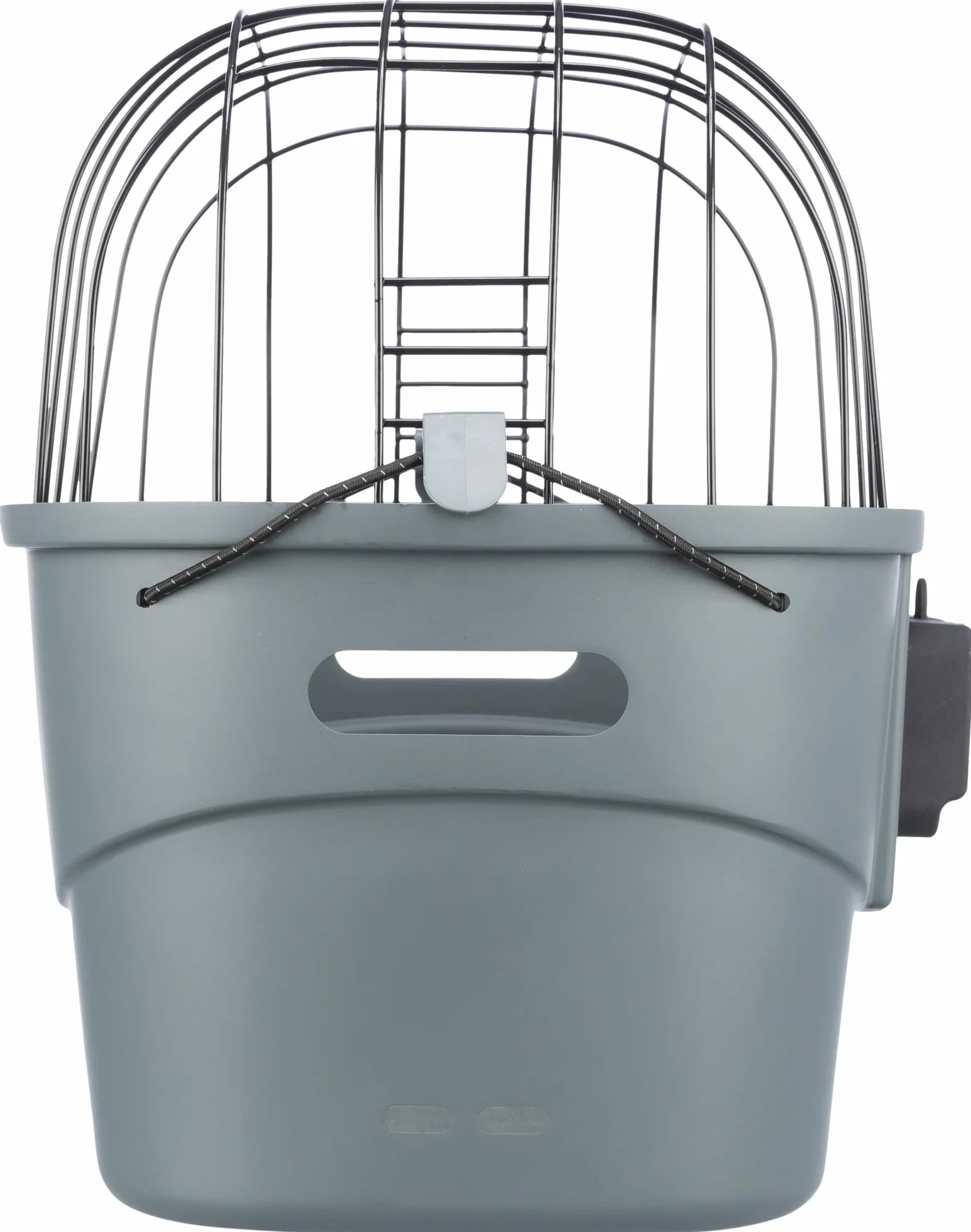 TRIXIE 13096 - Cestino per cani anteriore fino a 5 kg 42 × 39 × 30 cm - Cestino per bicicletta per il manubrio - in plastica e griglia con fissaggio rapido