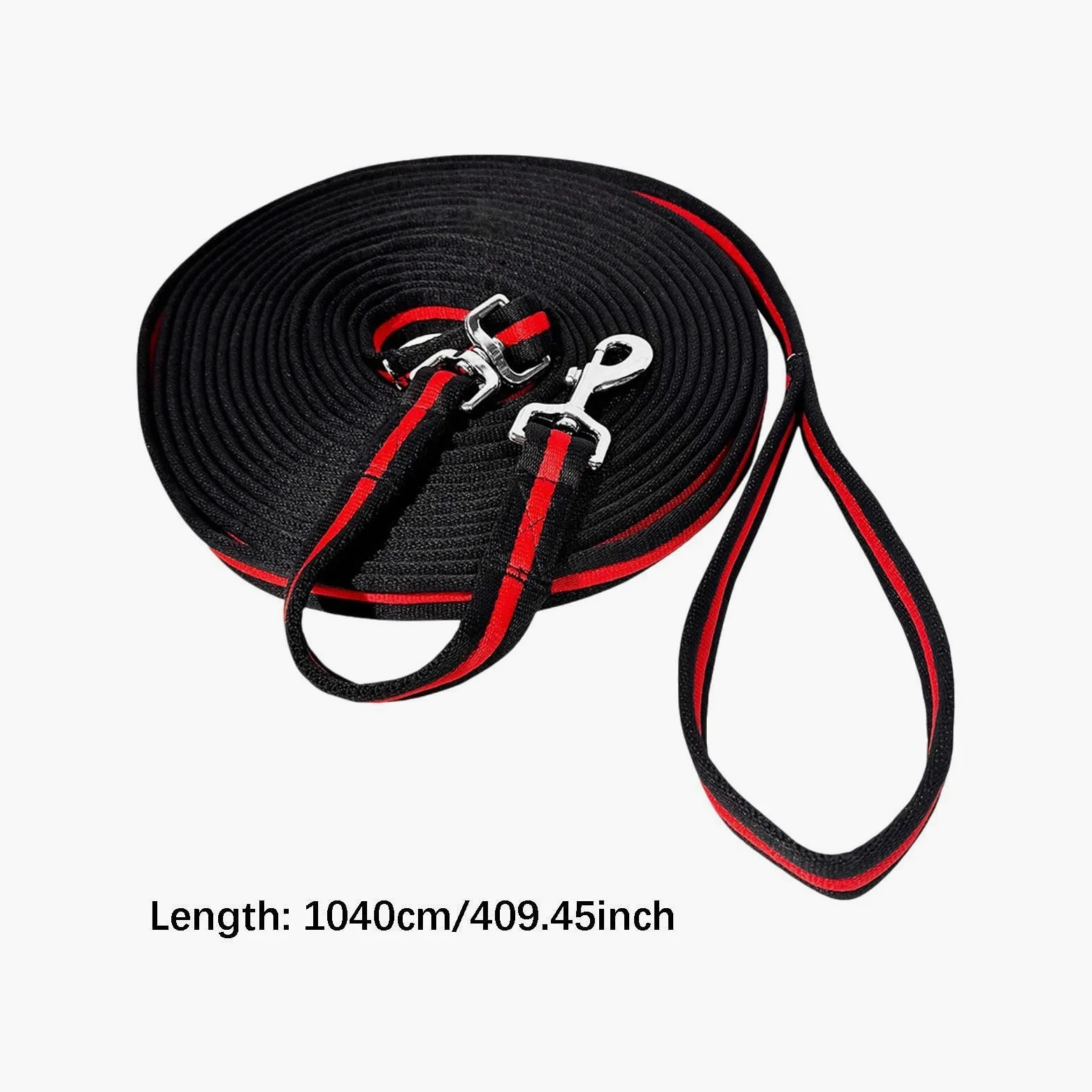 Gralara Corda per Cavalli Corda per Longhina per Cavalli Forniture Equestri Linea per Longhina per Equitazione, Passeggiate E Spettacoli, Rosso Nero