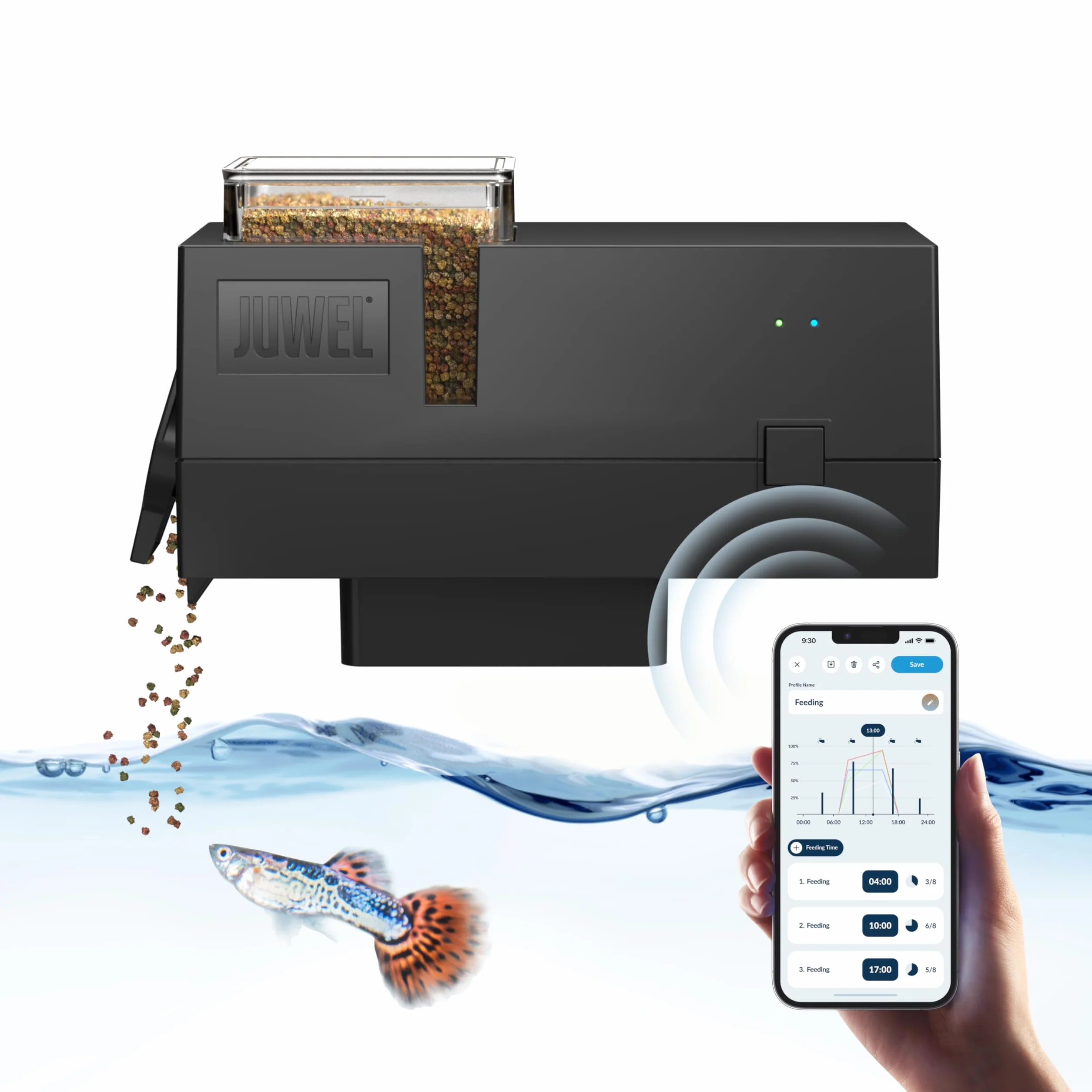 JUWEL Aquarium - SmartFeed AppControl - Mangiatoia intelligente per il controllo tramite l'app MyJUWEL