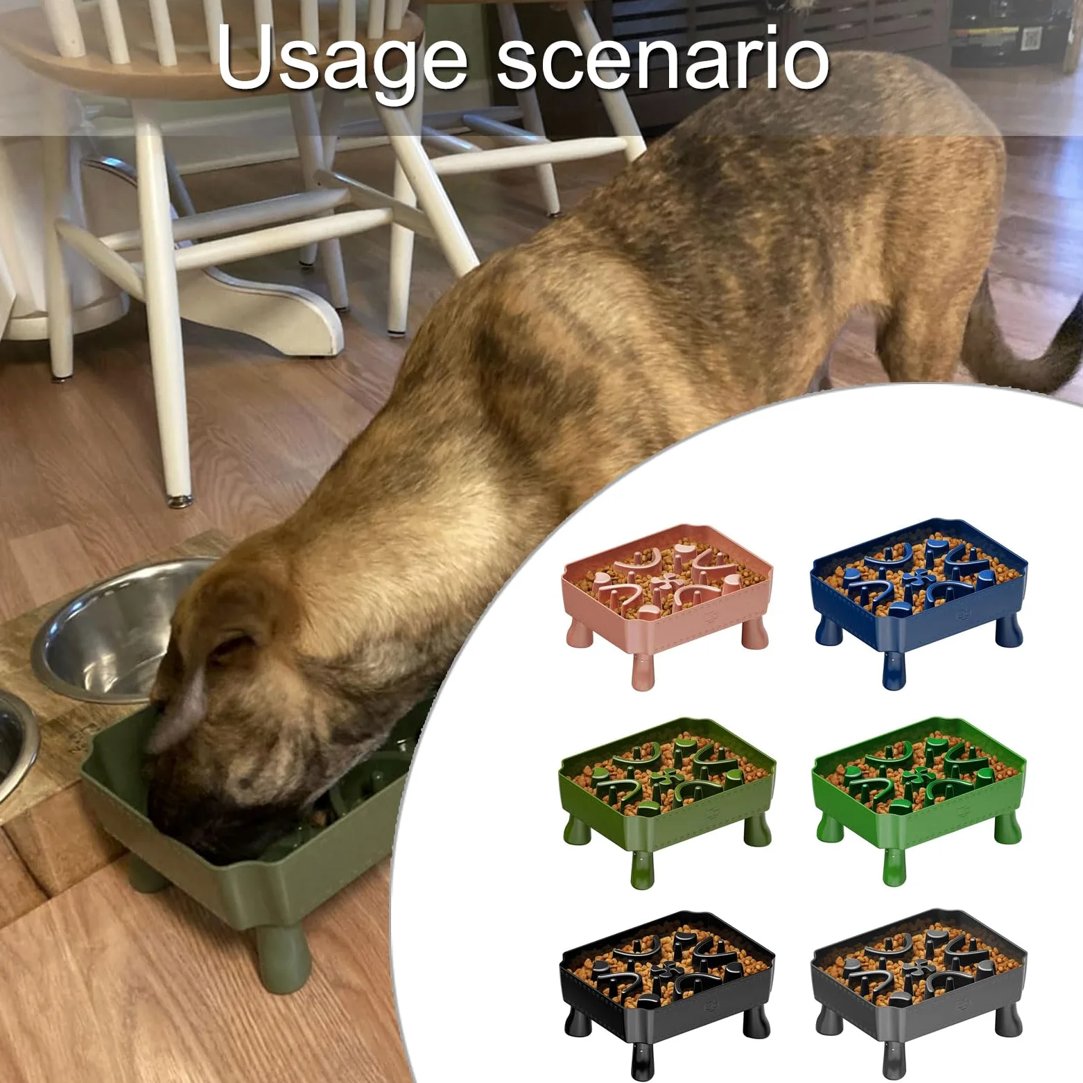 Ciotola per Gatti Che Mangia Lentamente in Modo interattivo Divertente Ciotola per Cibo per Gatti Comoda e interattiva per comode mangiatoie per Animali Domestici