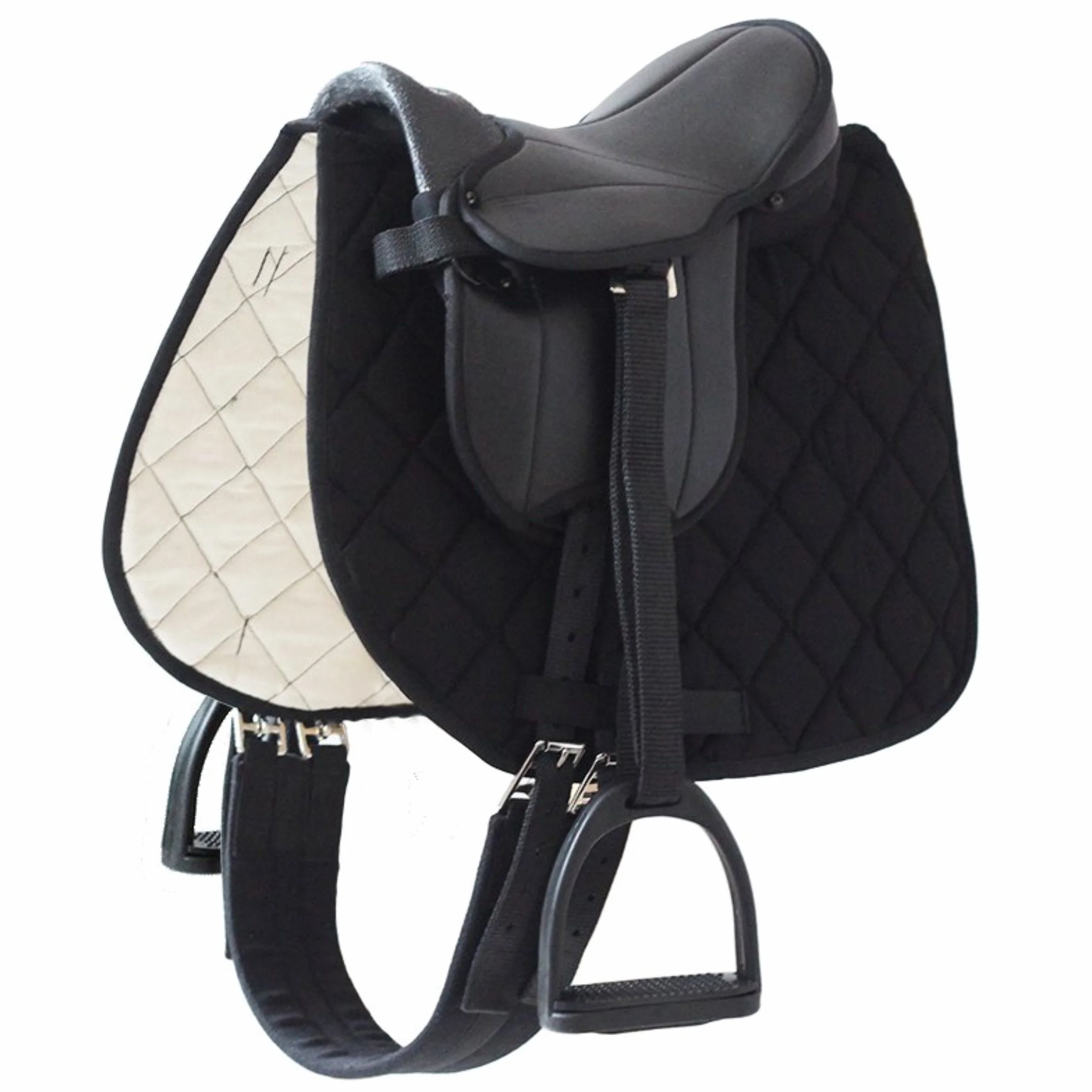 German Riding Little Pony - Sellino per shetty, Nero , 12"
