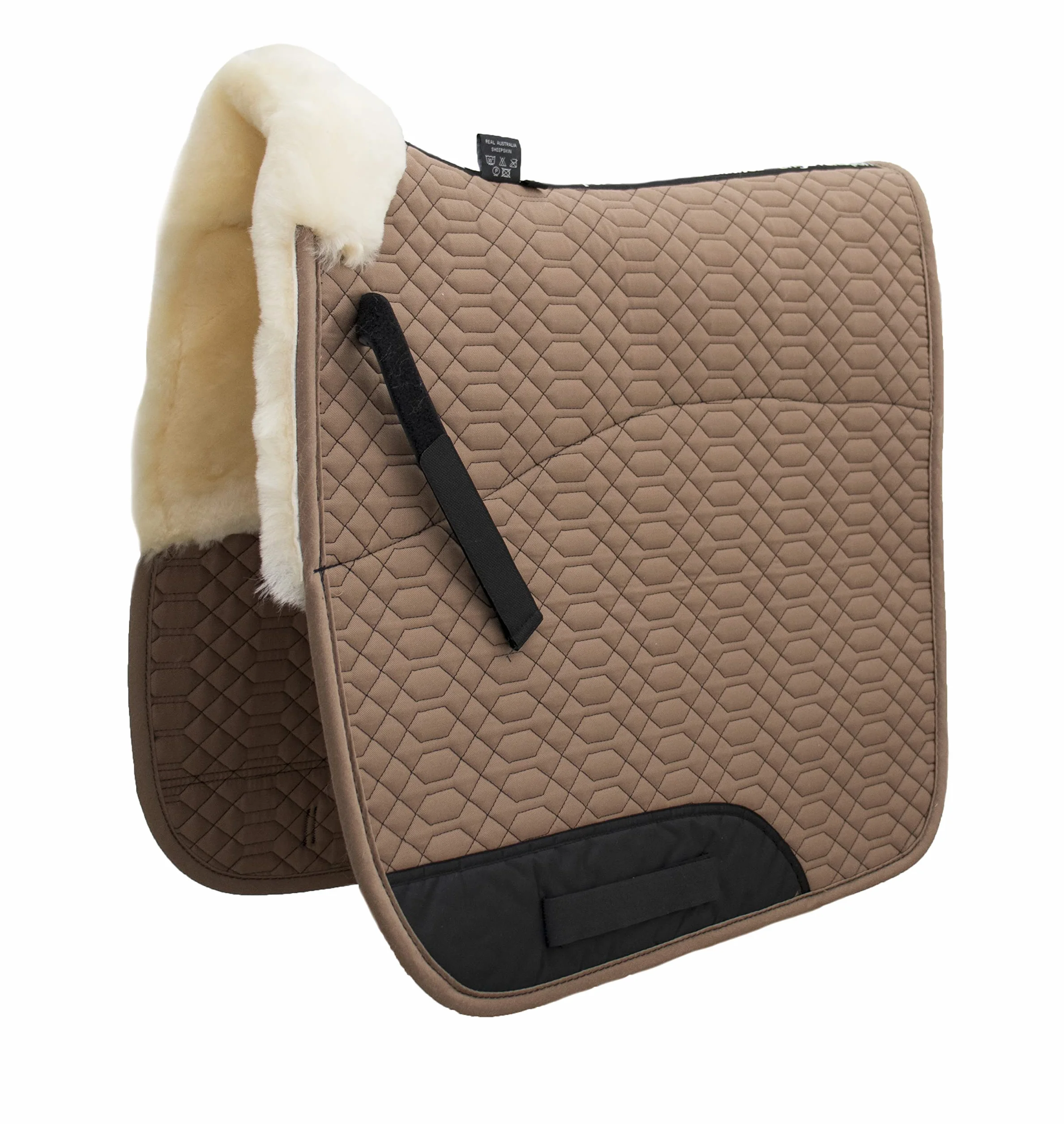 Engel Germany gualdrappa Pelle di Agnello cottone Marrone Chiaro (Schabra 1) dai Colori Vivaci: da Abbinare a 12 Colori di Pelliccia di Agnello!