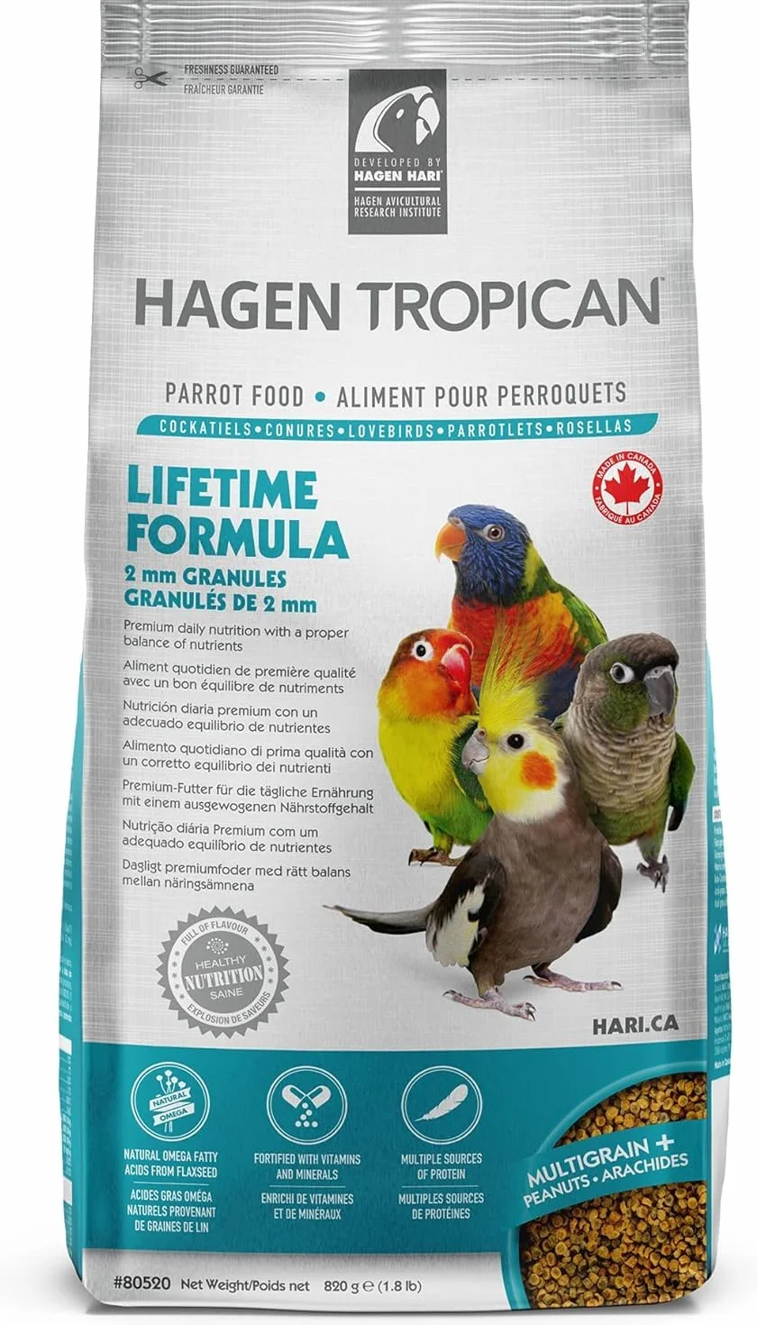 Hari Granuli di Cockatiel Tropican Lifetime 820 g
