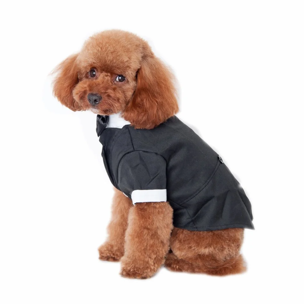 Pet Dog Clothes Solid-Colored Bretelle Business Suit