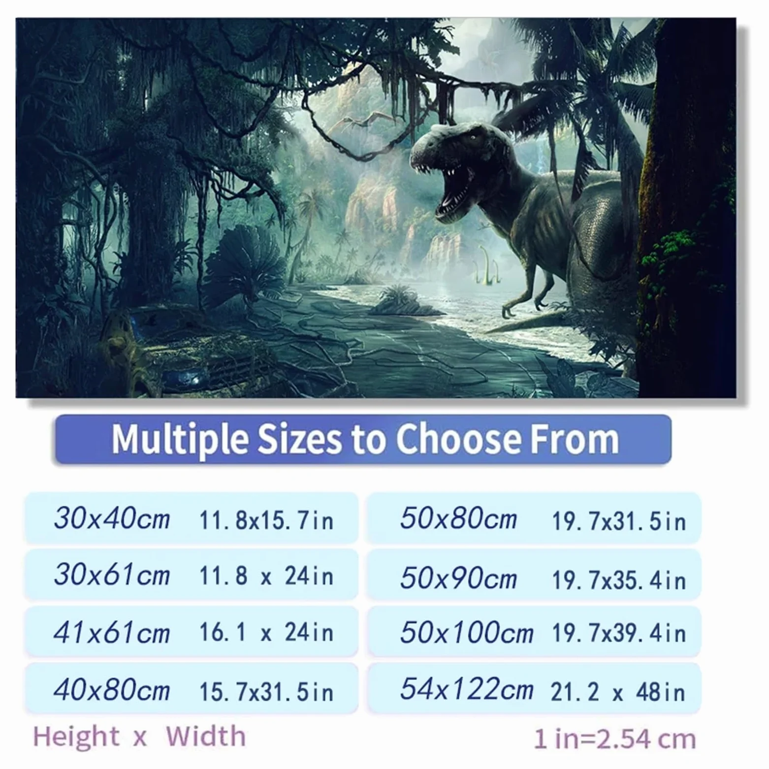 Adesivo for Sfondo Acquario, Poster con Dinosauri, Decorazione for Acquario, Carta da Parati autoadesiva(50x80cm)