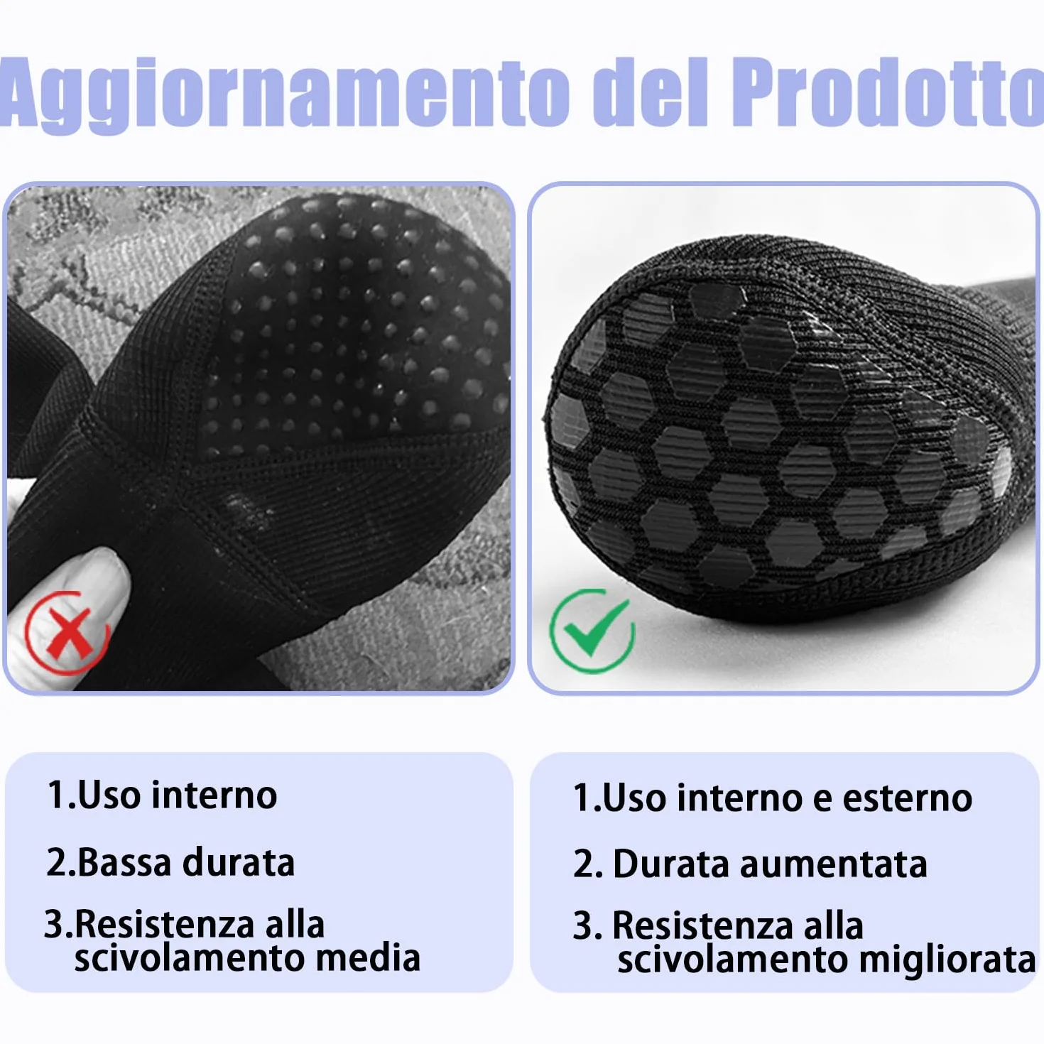 COODEO Calzini Protettivi per Cani Antileccatura, Copri Zampe Antiscivolo Impermeabili (Blu, 3XL Sinistra)
