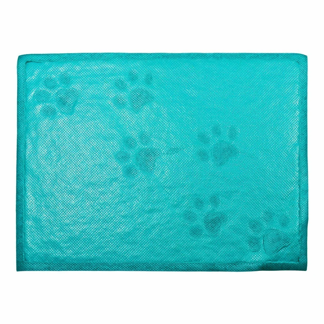 Tappetino Lettiera Materassino Pet Quadrato,KINGCOO Impermeabile Lettiera Catcher Trapper Table food Tappetino per Cane Gatto,PVC,30 x 40 cm (Blu)