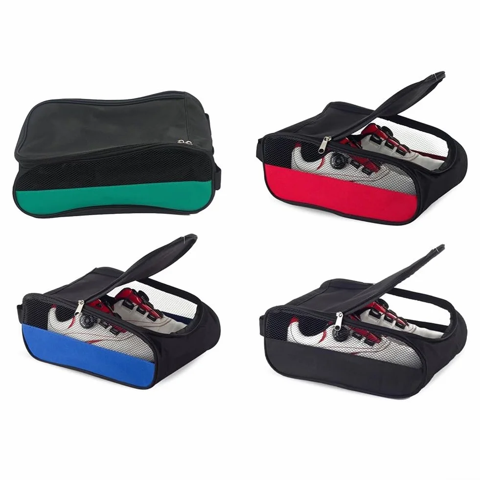 Borsa per scarpe da golf impermeabile in tessuto Oxford Verde