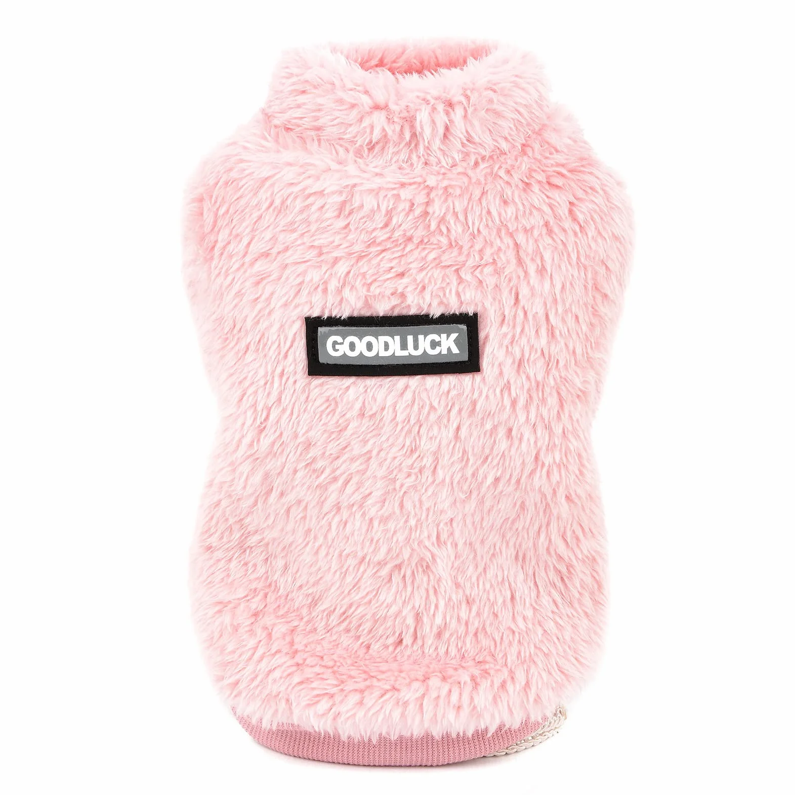Pet Sherpa Maglione in pile a collo alto morbido per cani piccola taglia gatto cucciolo caldo autunno inverno abbigliamento Rosa S